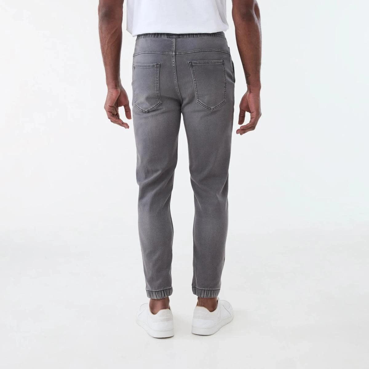 3 Cuffed Denim Joggers Gry Wash, 3 of 5