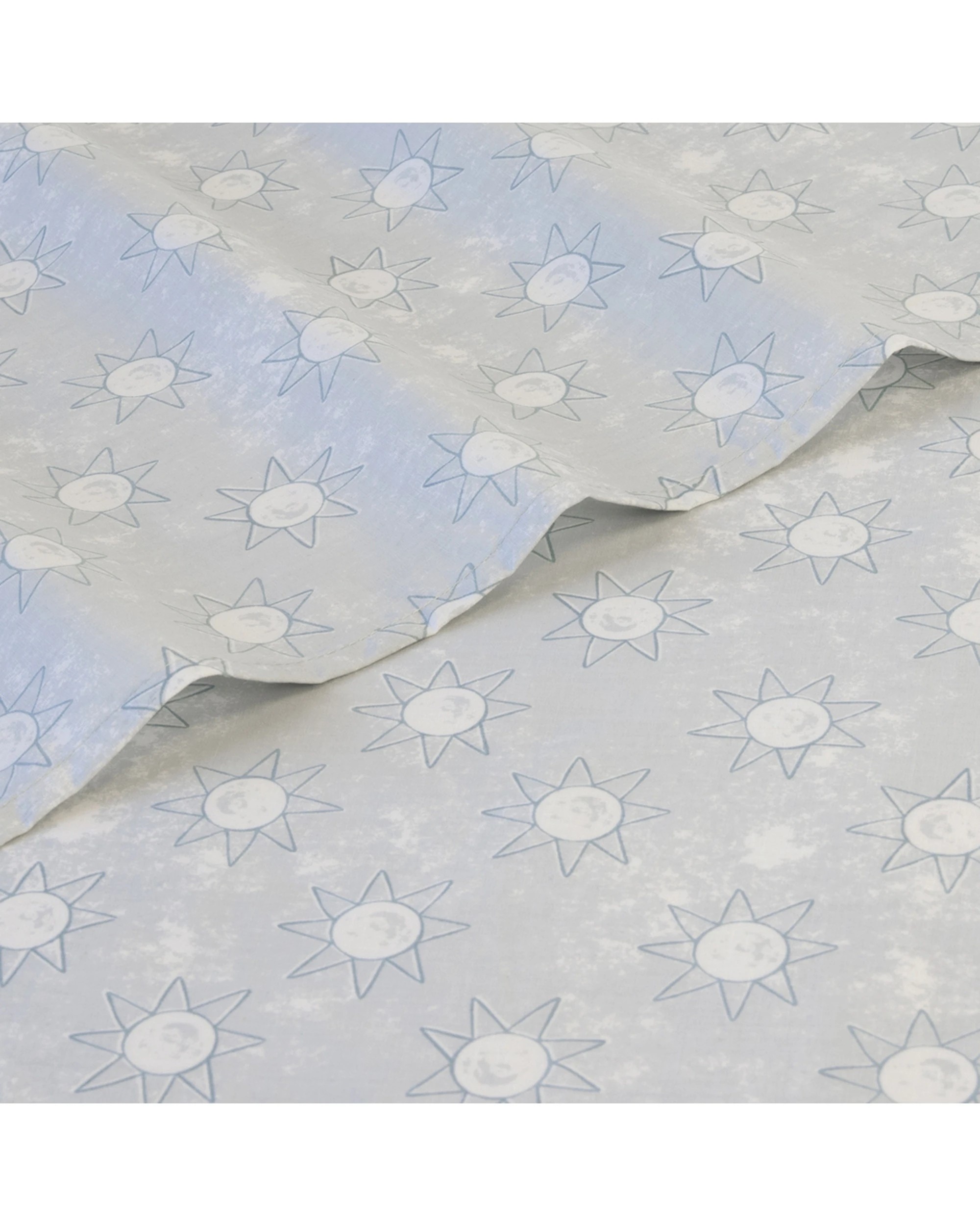 2 Jelly Bean Kids Suns Polyester Cotton Bedding Bed Sheet Set - Double Bed - Blue, 2 of 5