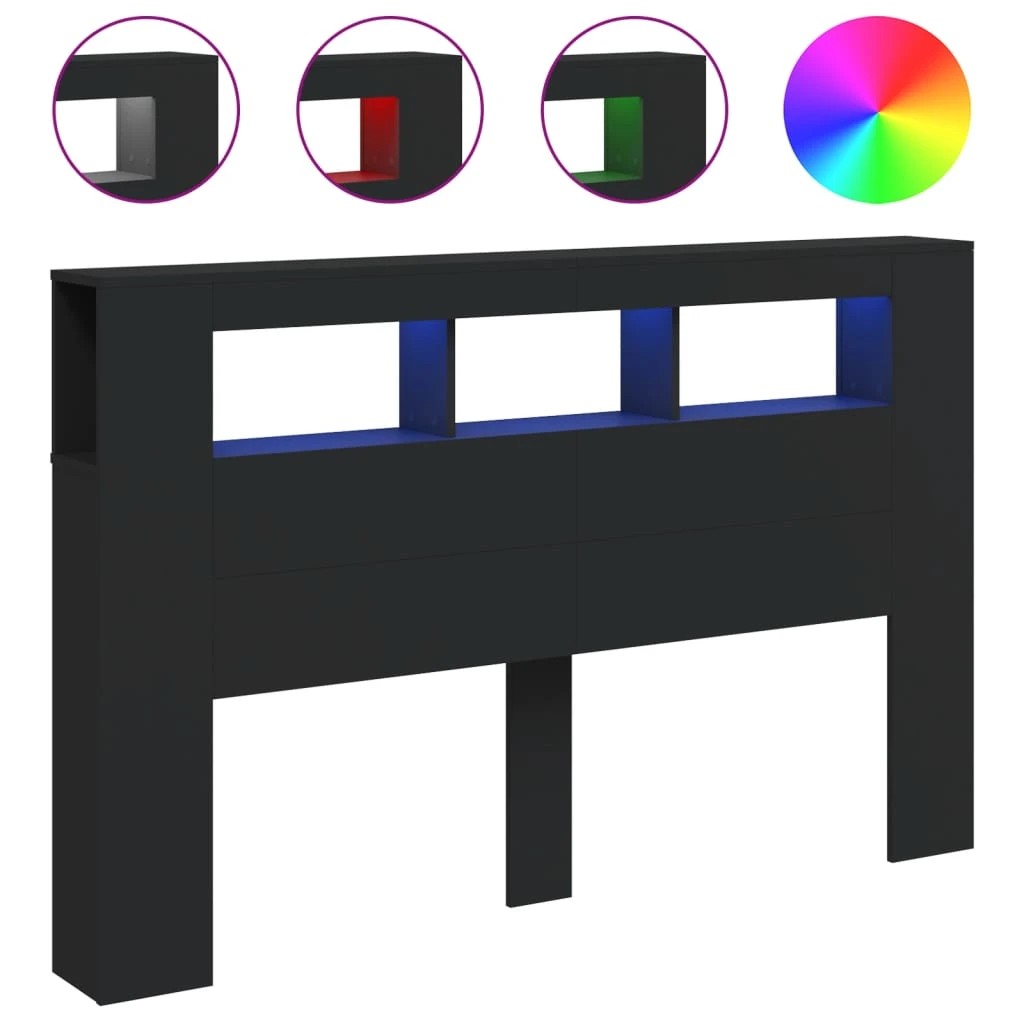 1 Vidaxl Headboard - Black, 1 of 10