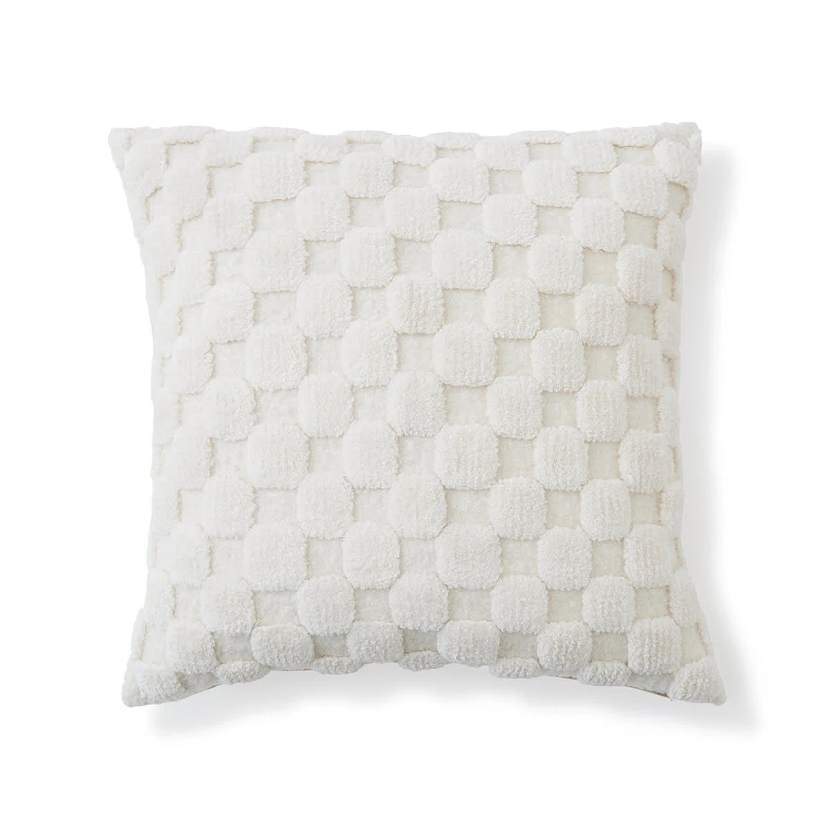 3 50cm Checkerboard Cushion Cover - White, 3 of 9