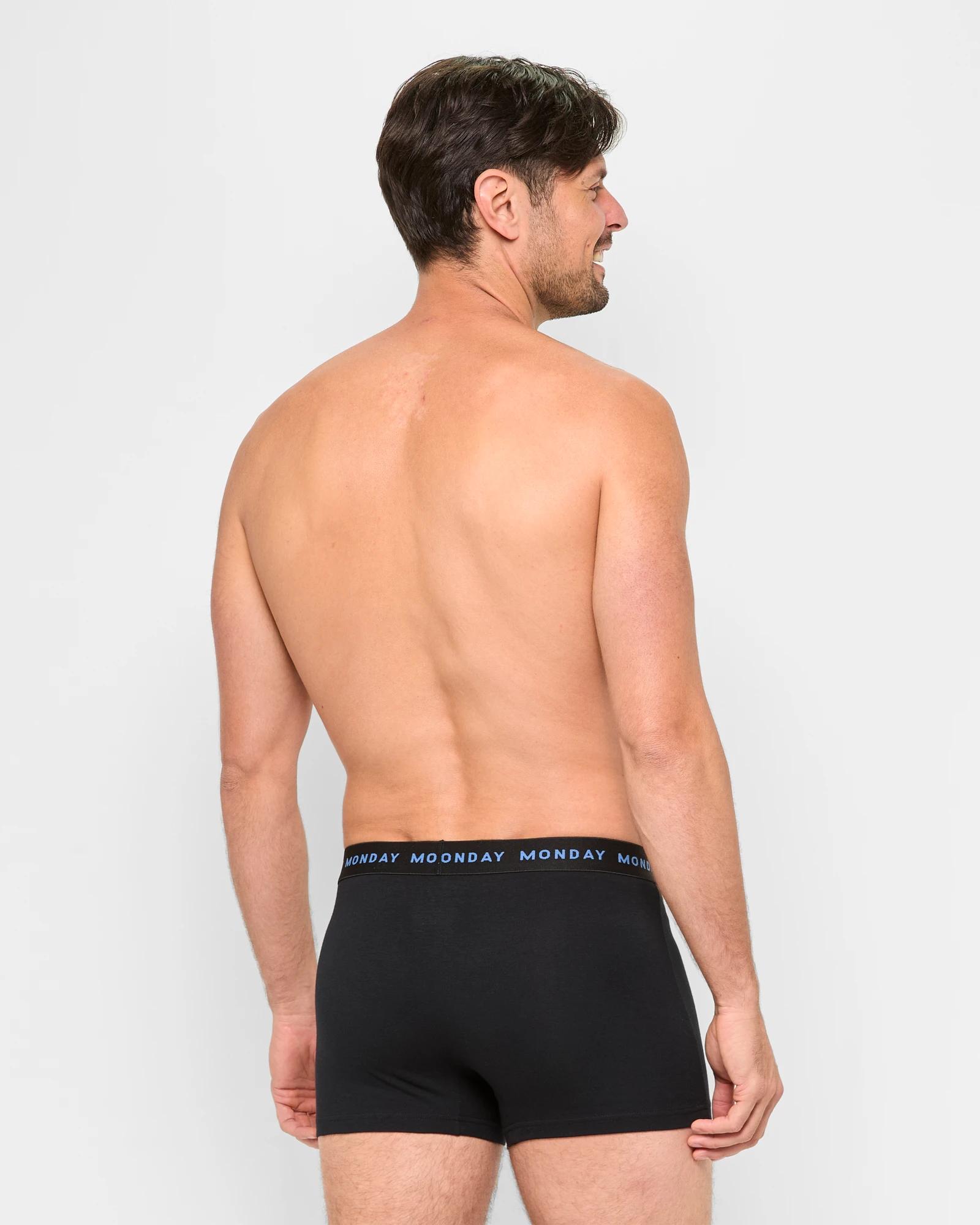 3 7 Pack Days Of The Week Hipster Trunks - Maxx BLACK DOTW, 3 of 4