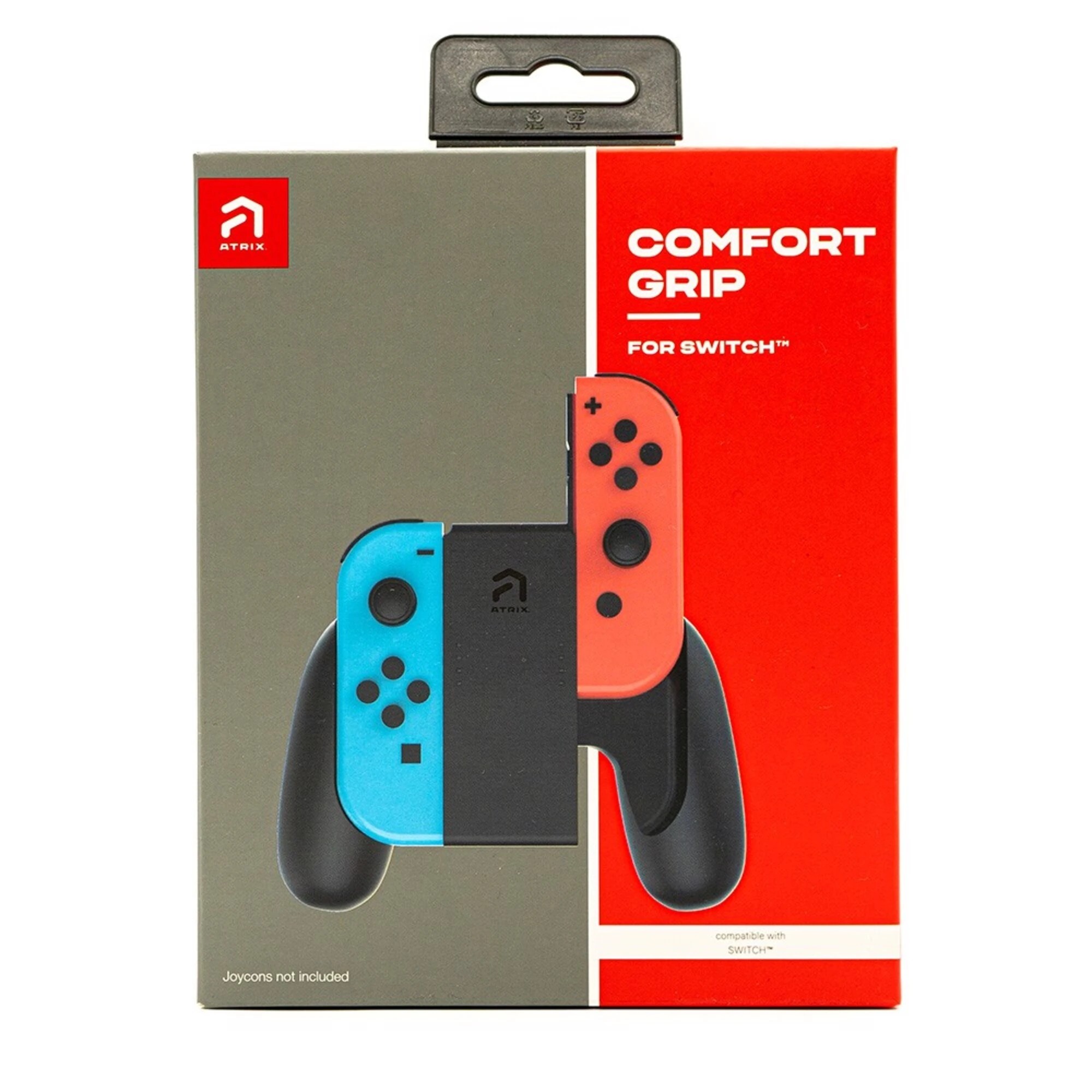 2 Atrix Joy-Con Comfort Grip for Nintendo Switch - Black - Black, 2 of 2