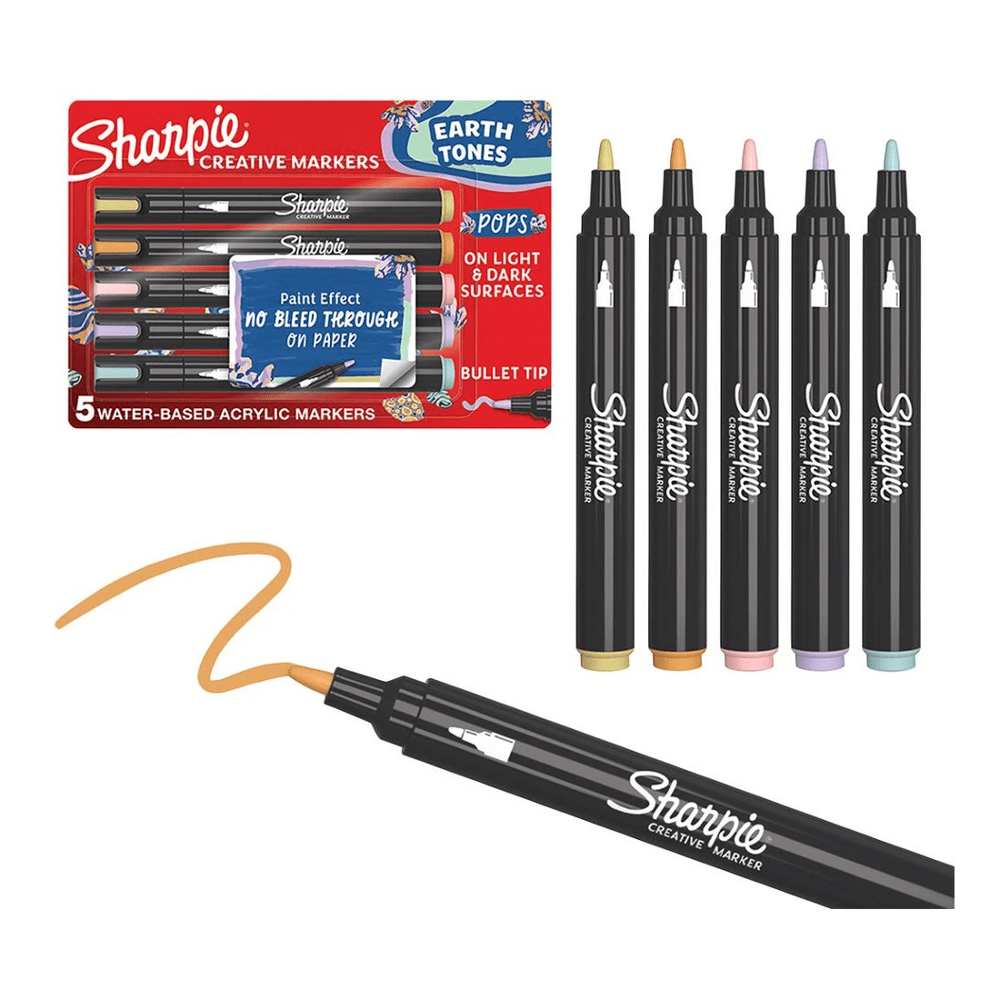 2 Sharpie Creative Acrylic Bullet Markers Assorted 5 Pack, 2 of 10