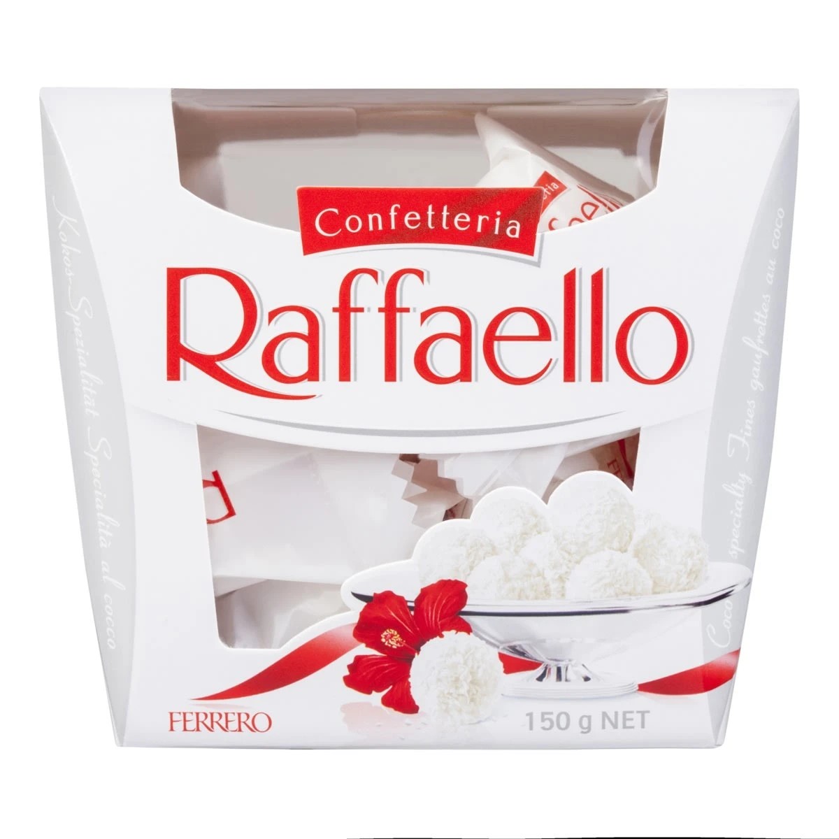 1 15 Piece Confetteria Raffaello Coconut and Almond Ferrero Gift Box 150g, 1 of 6