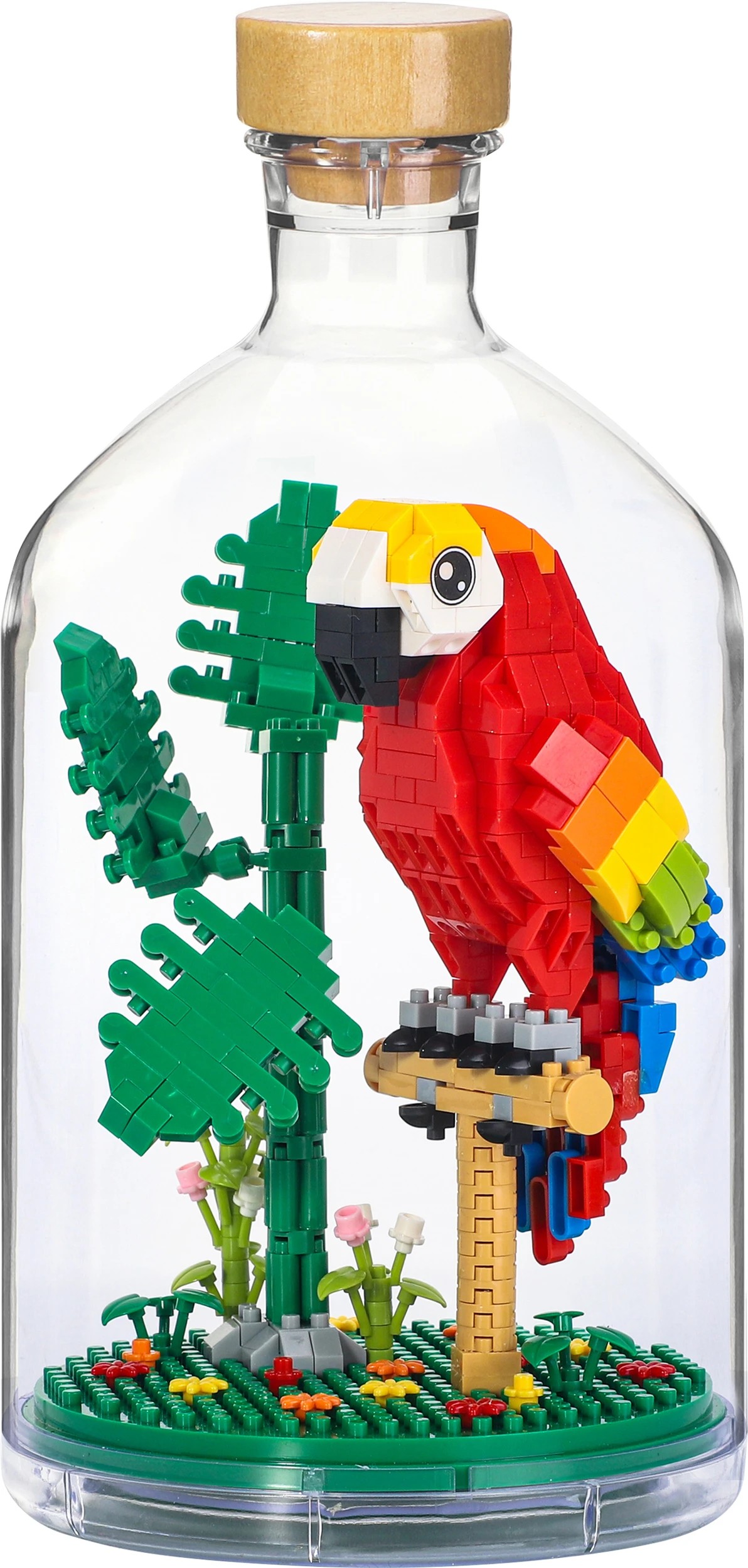 8 Mini Blocks Animals in Bottle - Assorted, 8 of 10