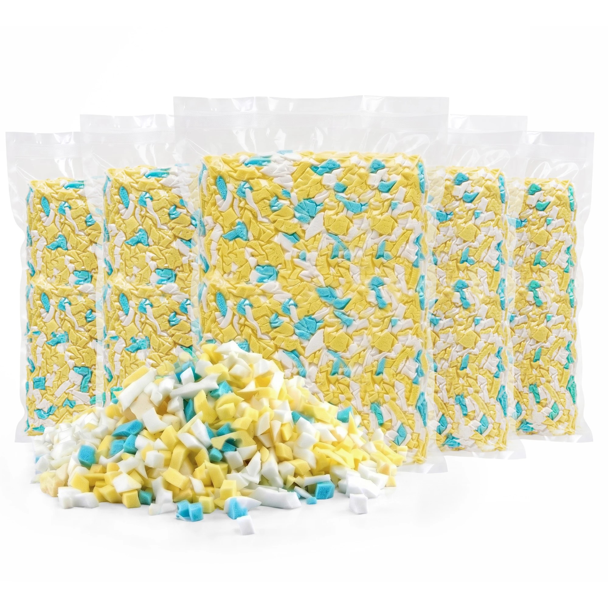 1 Artiss 25lbs (11KG) Bean Bag Filler Shredded Memory Foam Filling High Density - Multi, 1 of 9