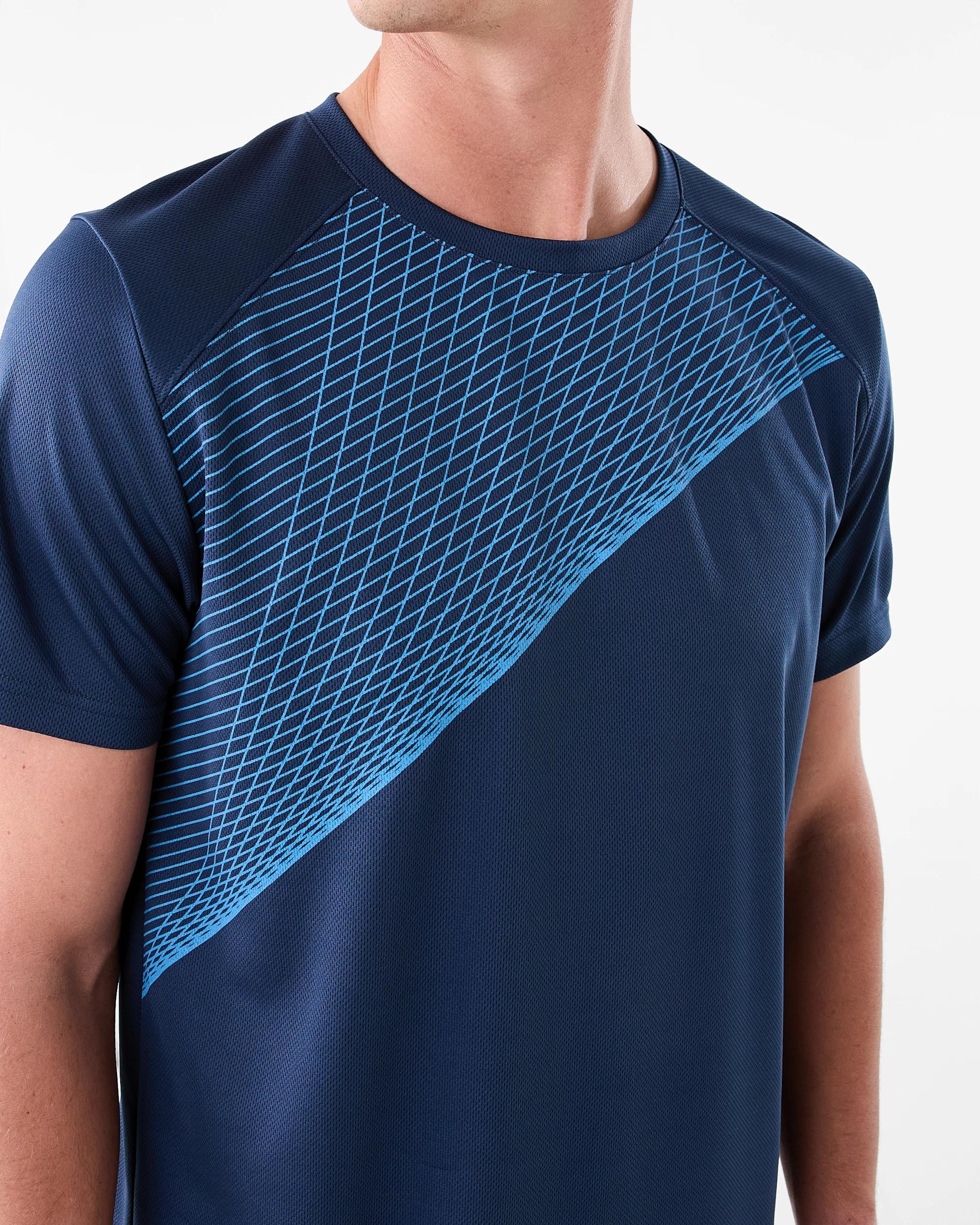 6 Active Mens Printed T-shirt Linked Geo, 6 of 7