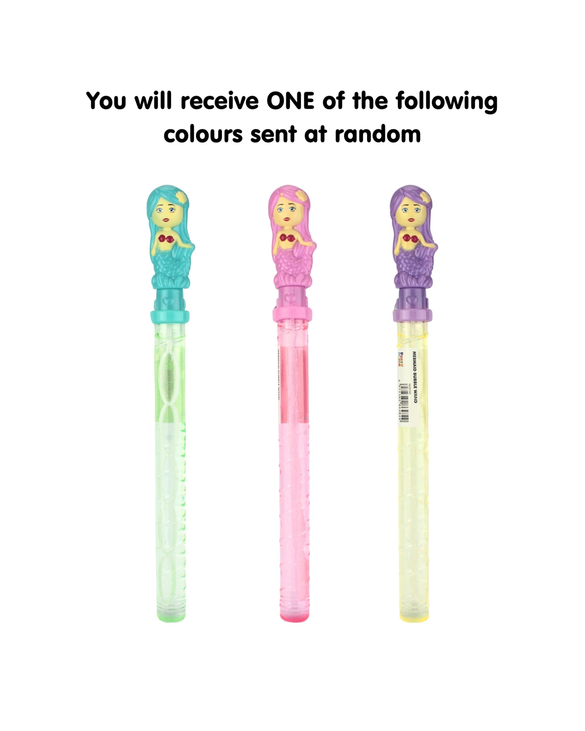 2 Partyrama 37cm Mermaid Bubble Wand Assorted, 2 of 4