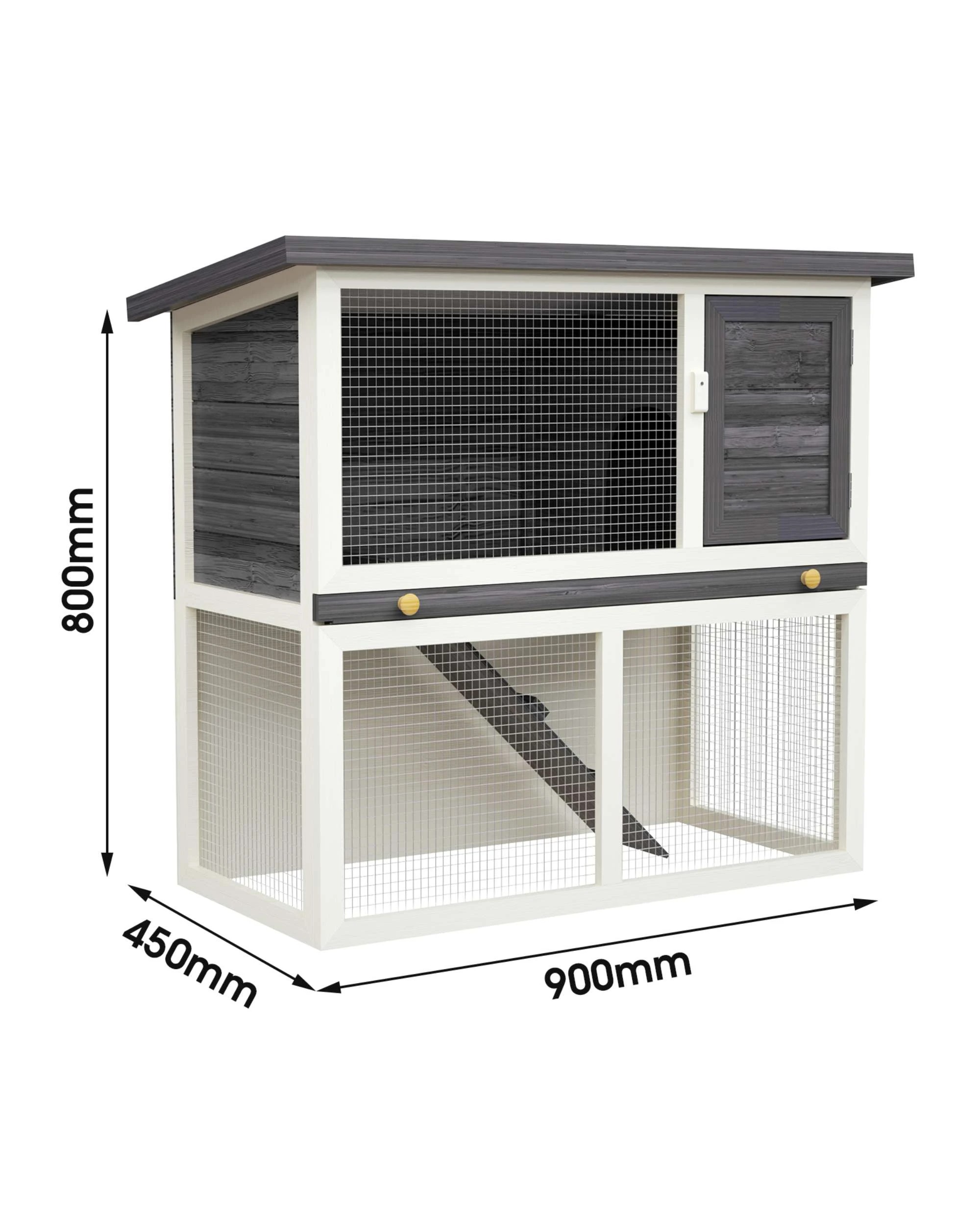 9 Advwin Rabbit Hutch Chicken Coop Pet House, 9 of 9