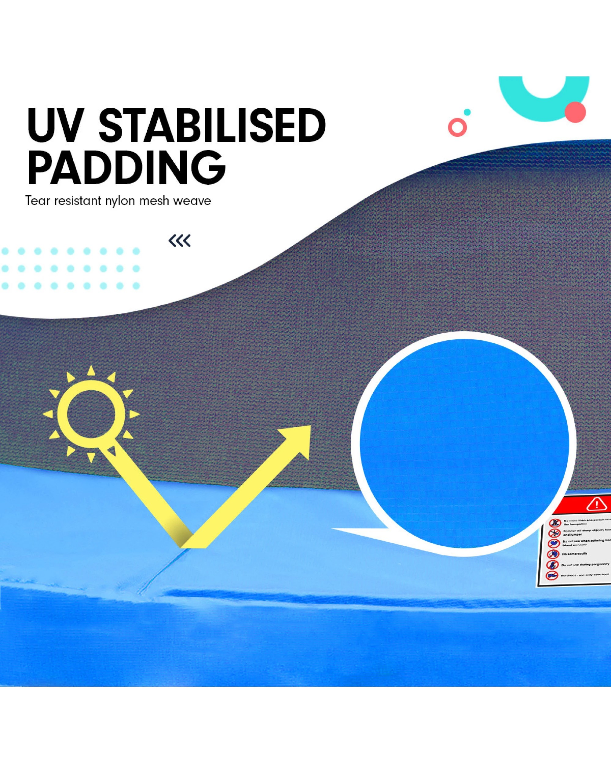 4 Kahuna Pro 14 ft Trampoline with Mat, Reversible Pad, Basketball Set, 4 of 7