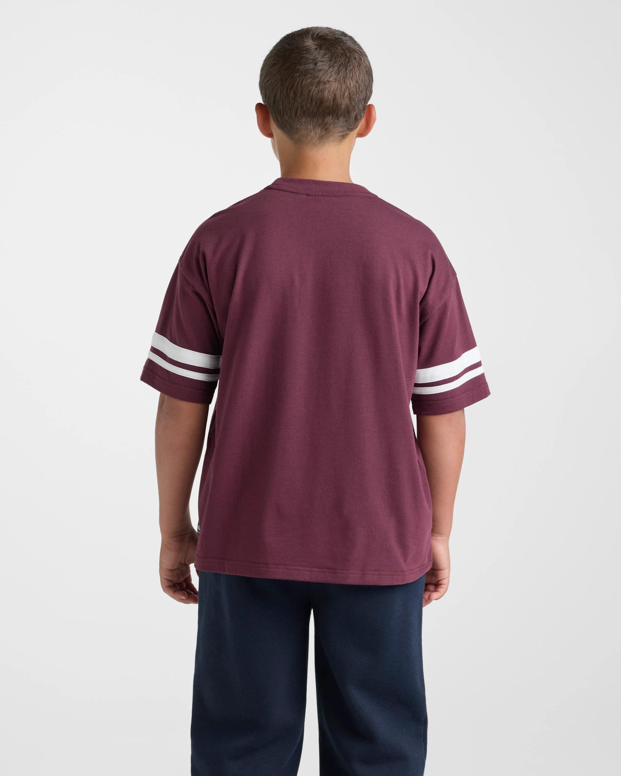2 Lonsdale London Boys Retro Sport Short Sleeve T-shirt - Red RED, 2 of 5