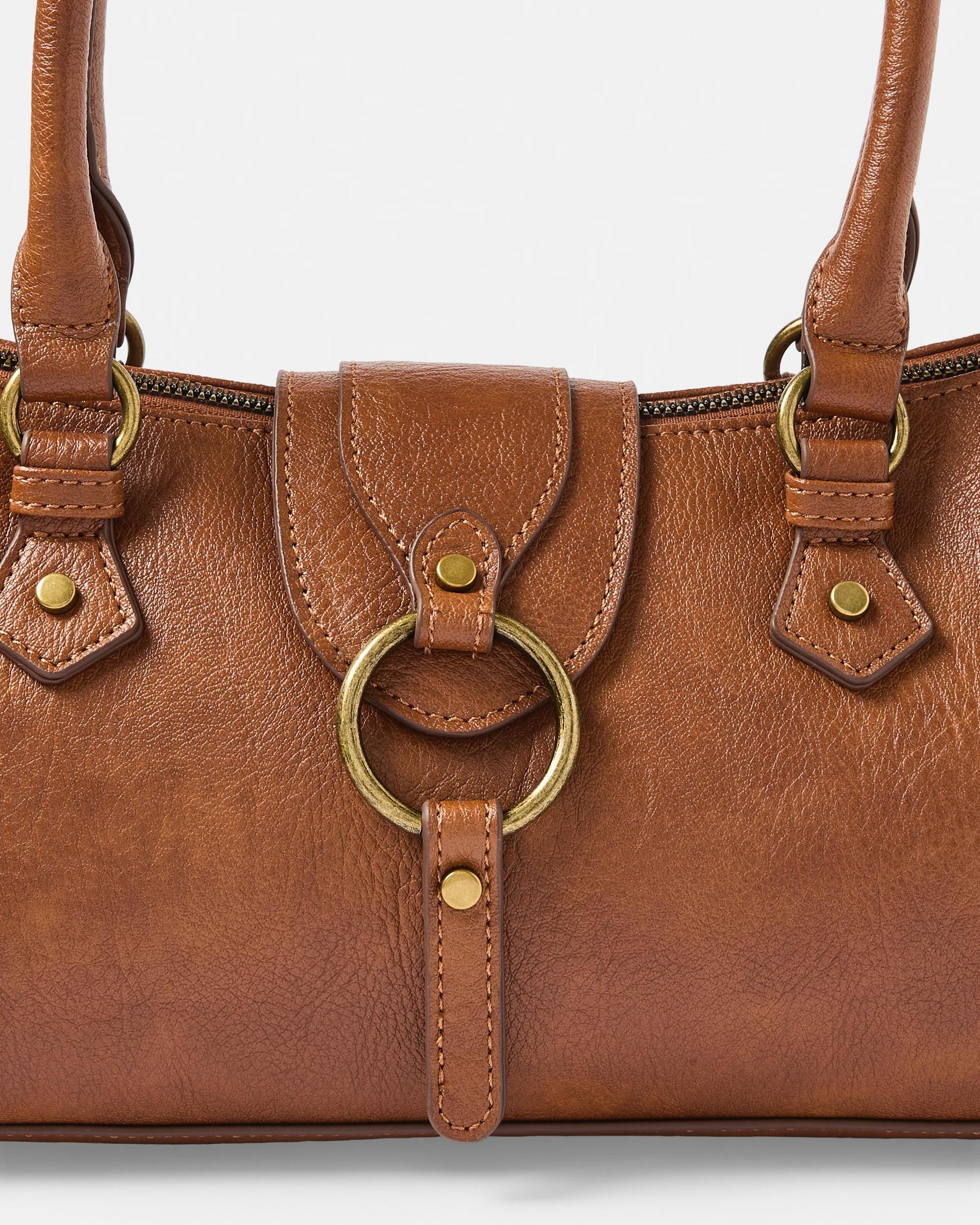3 Buckle Shoulder Bag Warm Umber, 3 of 6