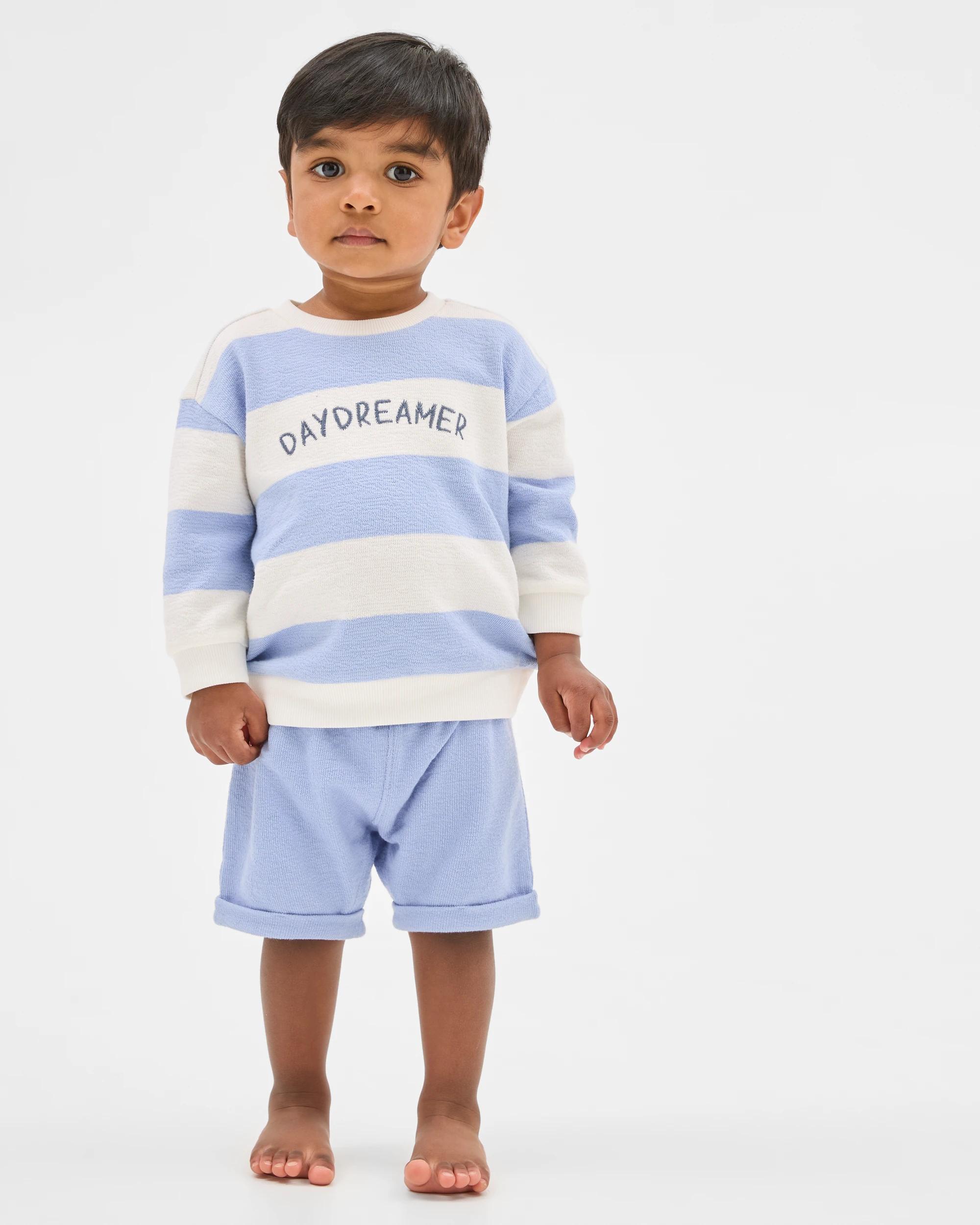 2 Target Baby Organic Cotton Baby Crew Fleece Top and Short 2 Piece Set , 2 of 5
