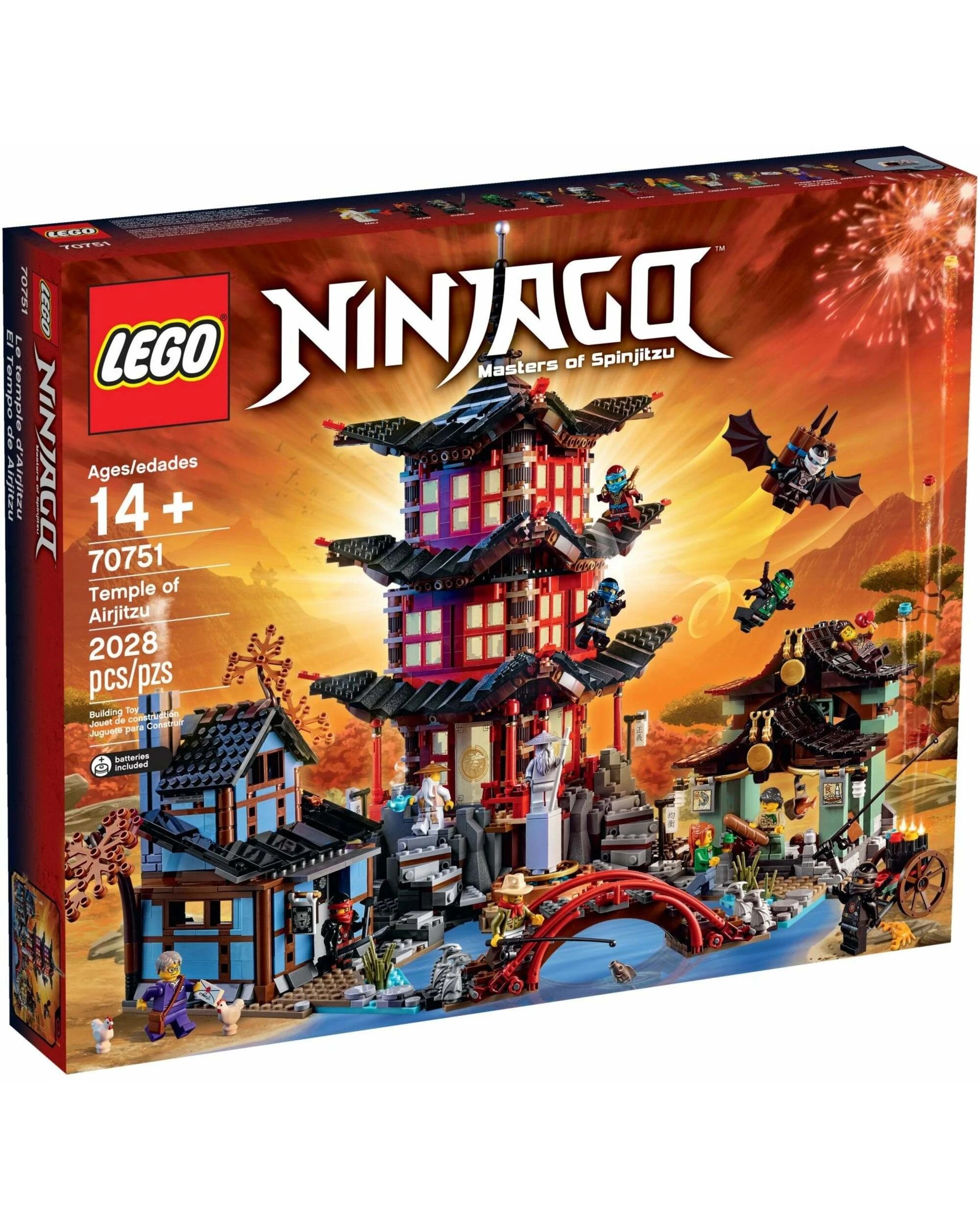 1 LEGO 70751 Temple of Airjitzu Ninja Village Set, 1 of 5