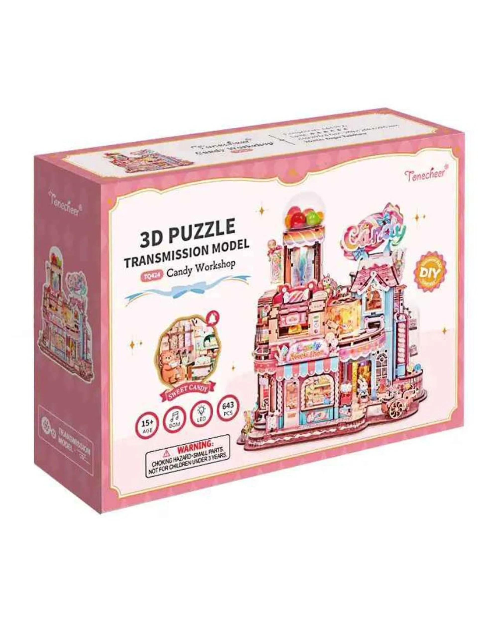 1 Tonecheer Candy Workshop Transmission Model 3D Puzzle Model Kit, 1 of 4