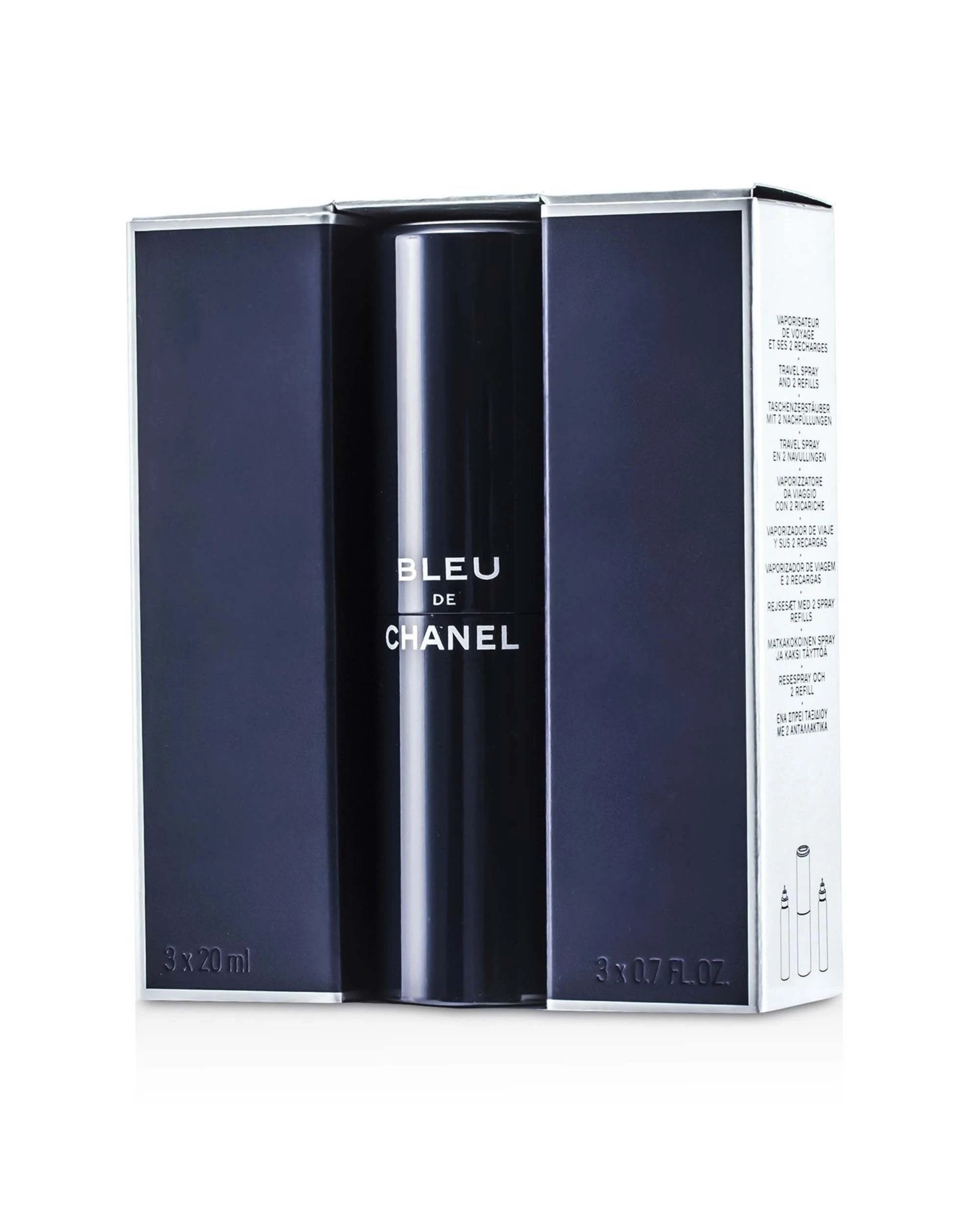 2 Chanel Bleu De Chanel Eau De Toilette Travel Spray & Two Refills  3x20ml/0.7oz, 2 of 2
