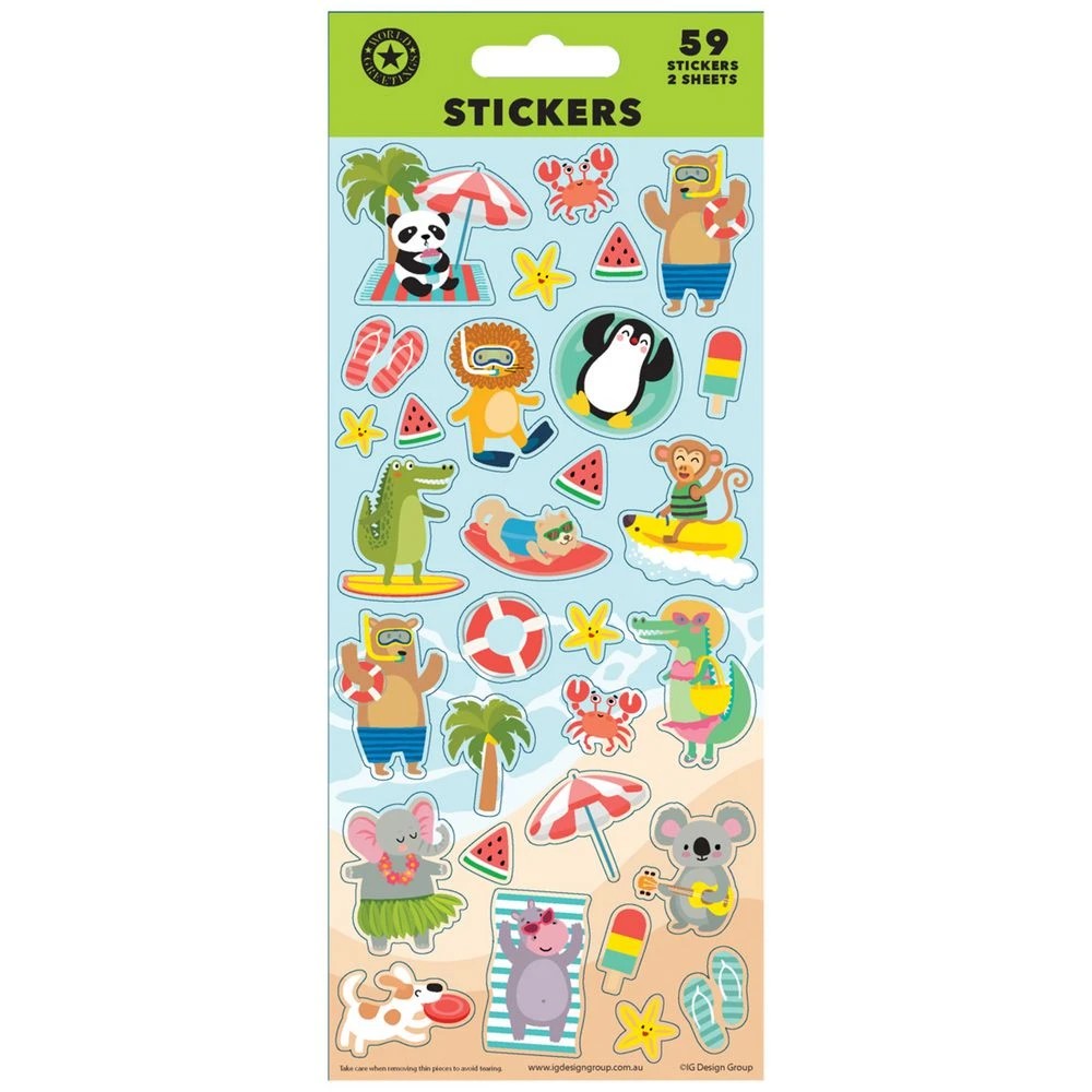 1 Artwrap Sticker Sheet Beach Friends, 1 of 1