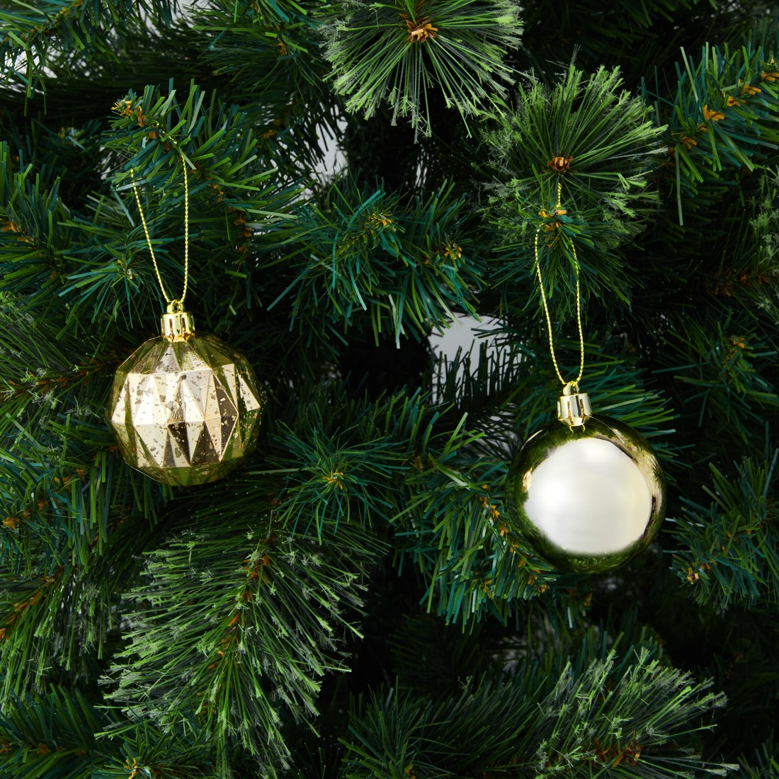 5 10 Pack 6cm Gold Baubles, 5 of 6