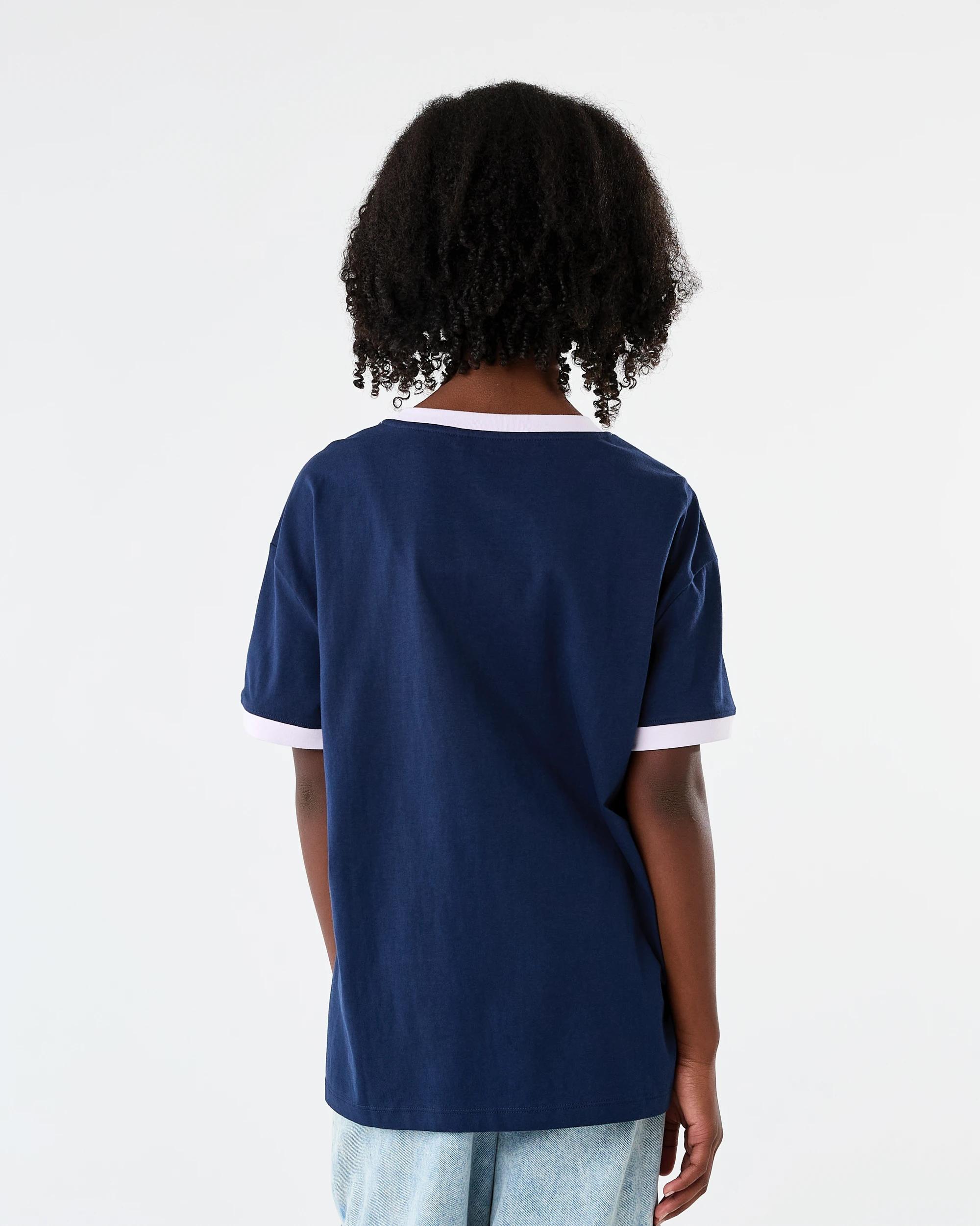 2 Side Stripe Crew Neck Oversized T-shirt Blue 94, 2 of 7