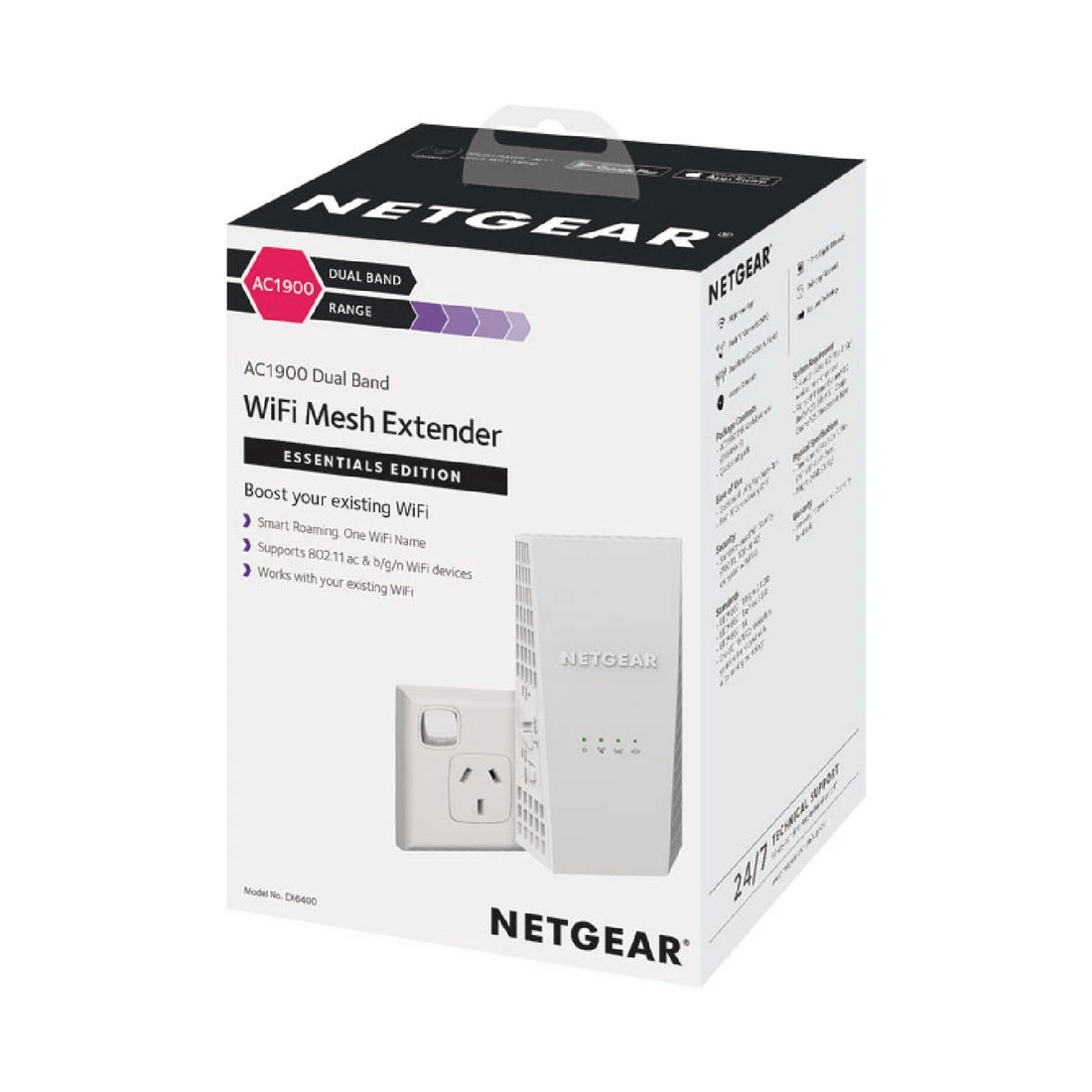 8 NETGEAR Nighthawk EX6400 WiFi Mesh Extender, 8 of 10