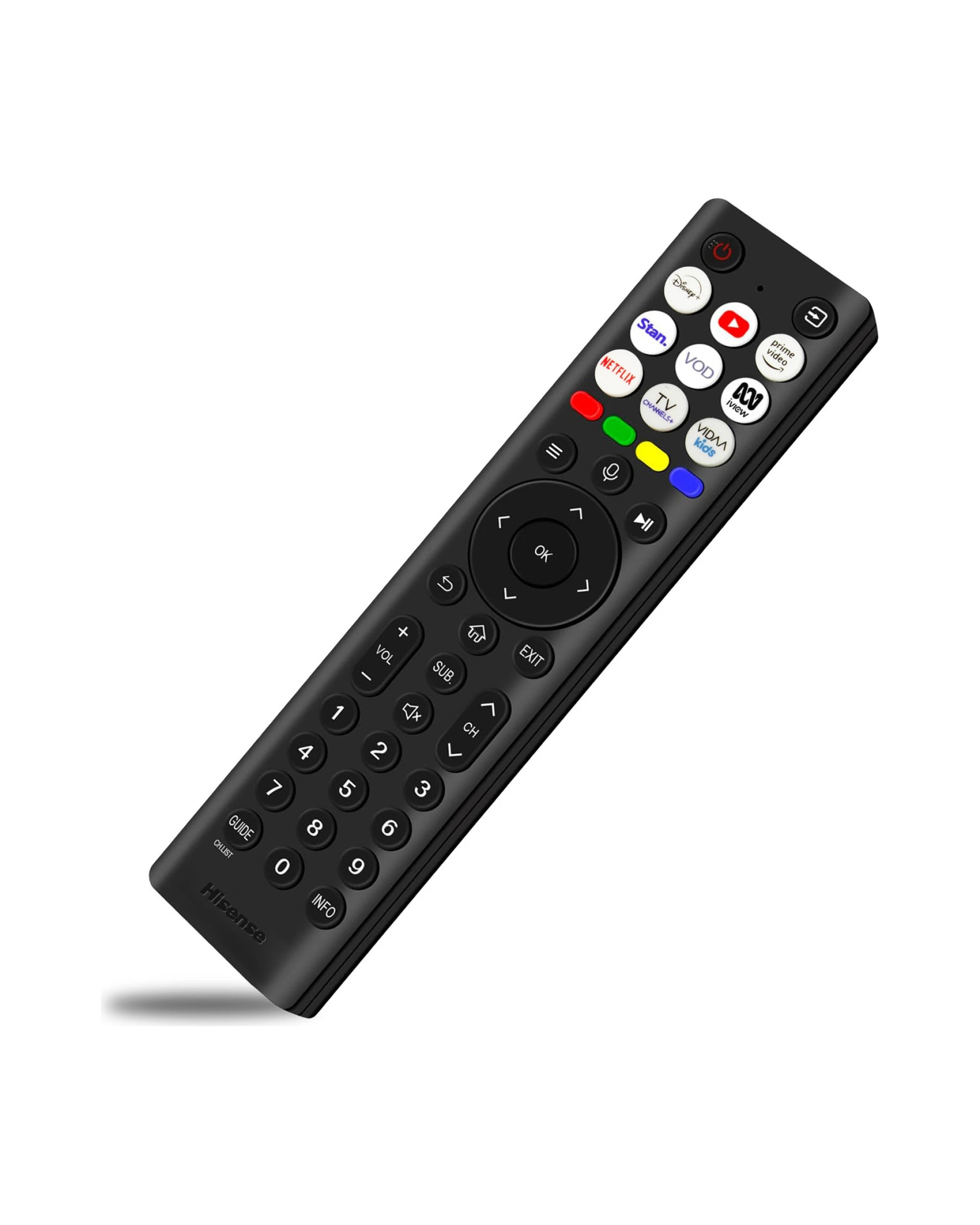 4 Hisense ERF2R38H Genuine Original TV Remote Control - Black, 4 of 6
