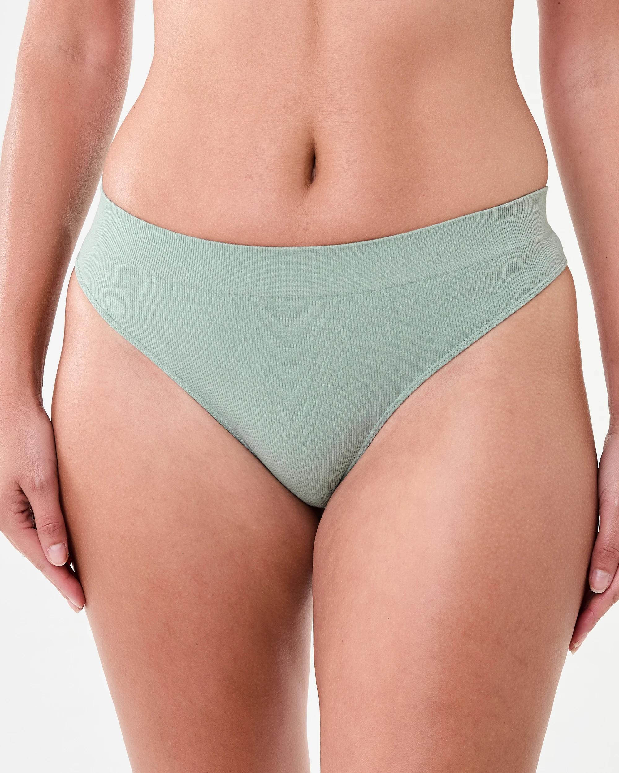 5 3 Pack Bamboo Seamfree Rib G-String Briefs Som Bk Ig, 5 of 7