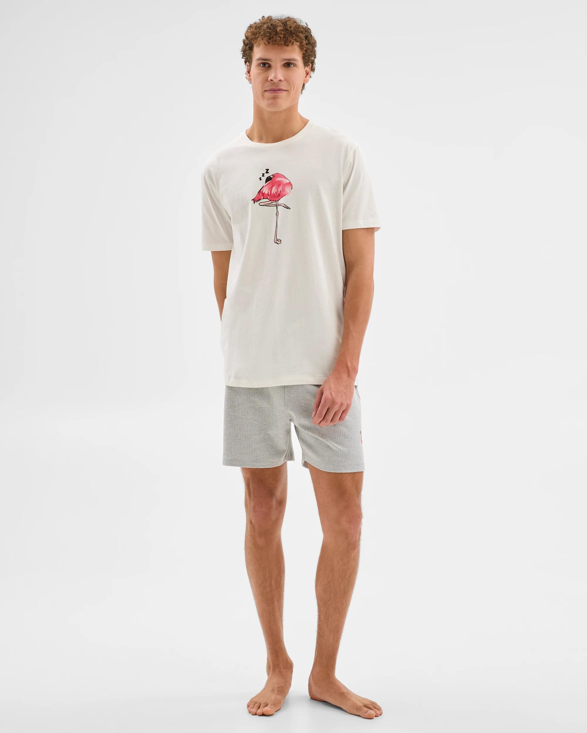 2 Australian Cotton Blend Pyjama Set - Maxx OFF WHITE / GREY, 2 of 6