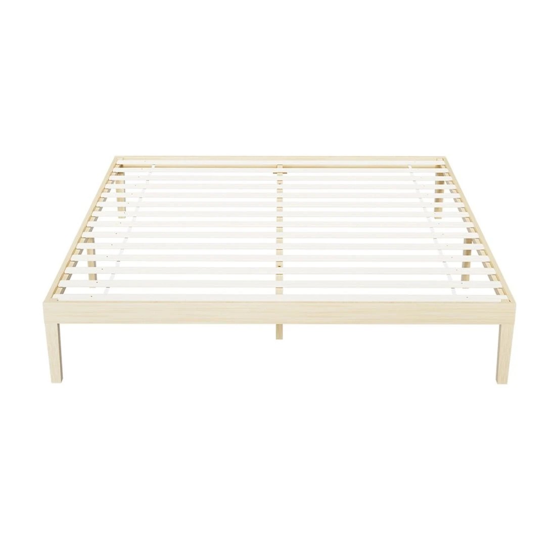 3 Artiss Bed Frame King Size Wooden Bed Base BRUNO - Natural, 3 of 6