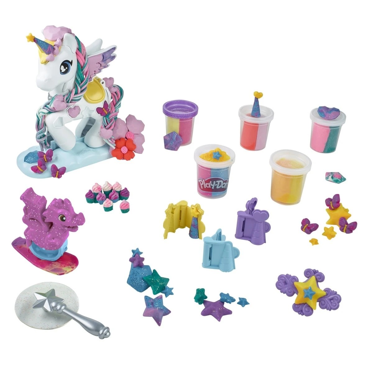 2 Play-Doh Magical Stylin' Unicorn Playset, 2 of 4