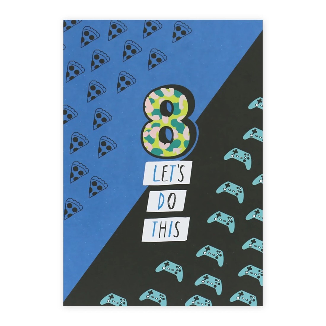 3 Connections from Hallmark 8th Birthday Card - Pizza & Video Games, 3 of 3