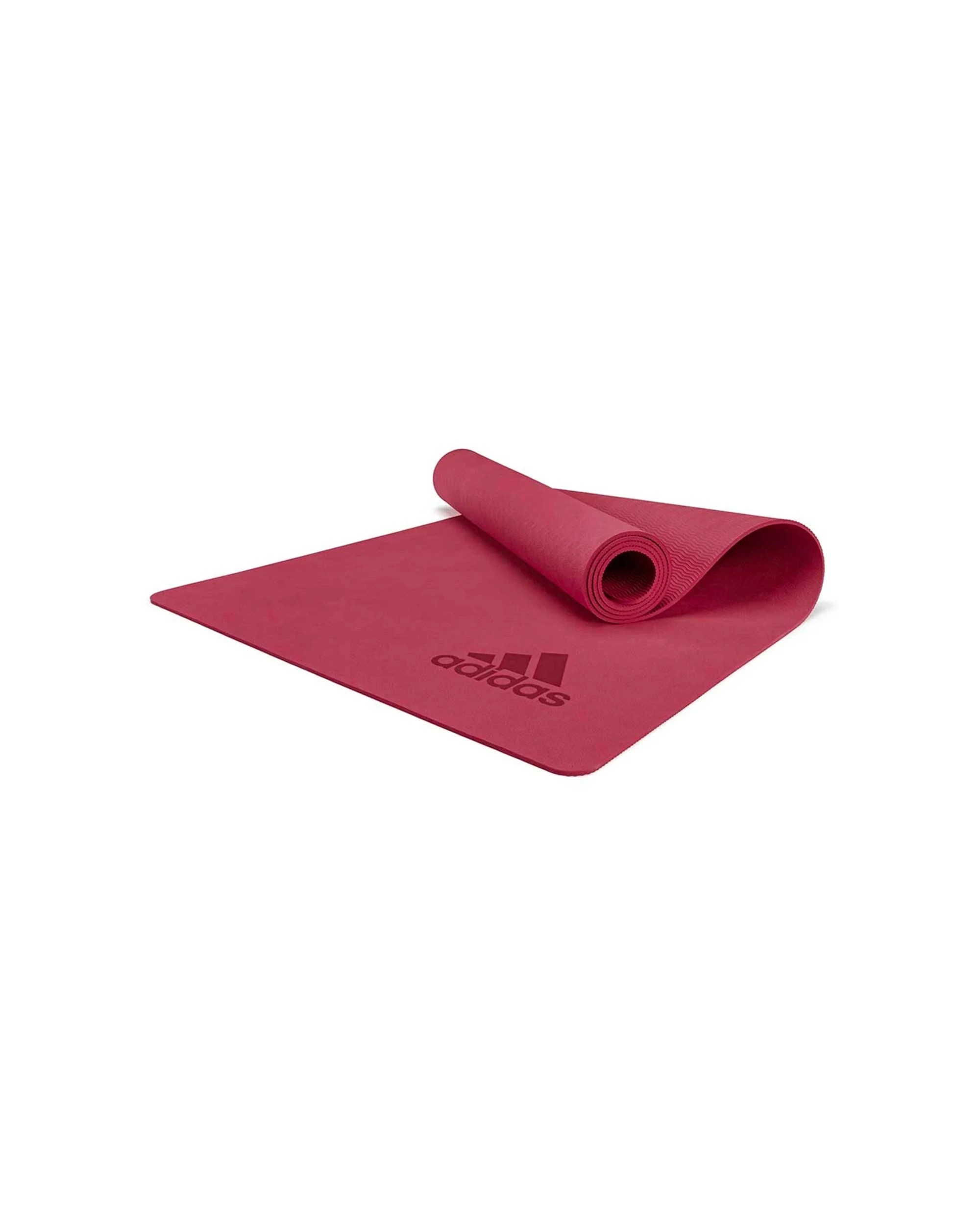 1 Adidas Premium 5mm Thickness Yoga Mat Non-Slip Lightweight TPE Material - Pink, 1 of 3
