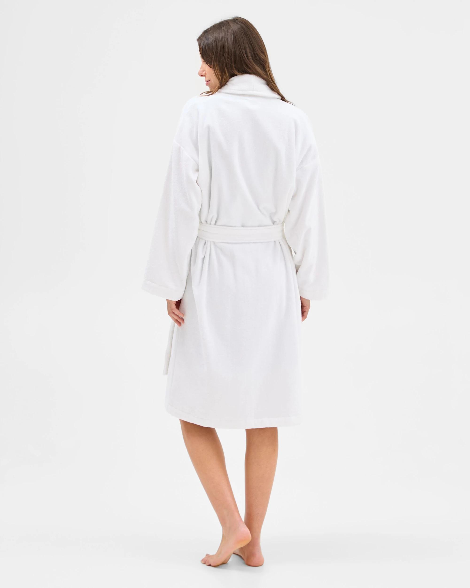 4 Target Woman Towelling Robe WHITE, 4 of 6