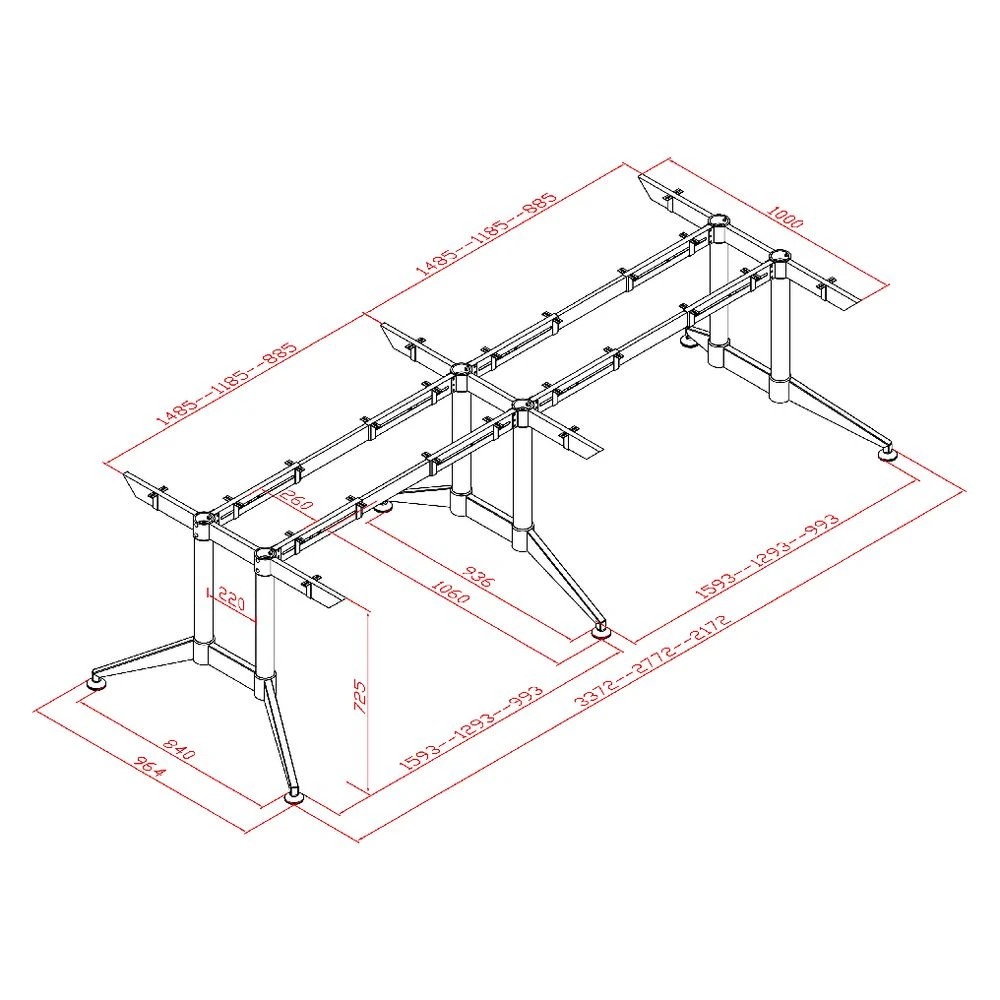 2 Stilford Professional Meeting Room Table 3000 x 1200mm Oak Desks, Tables and Workstations, 2 of 2