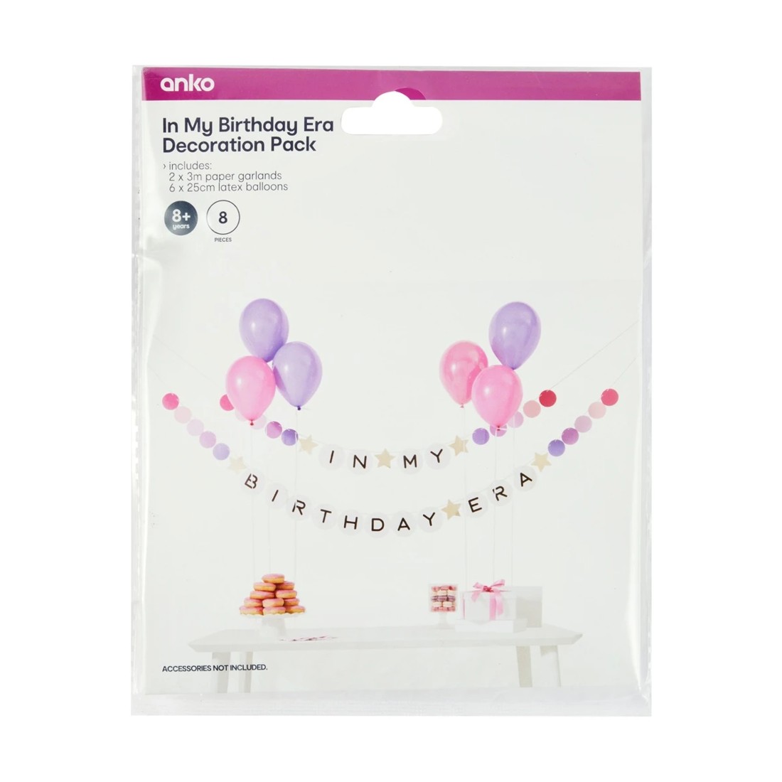 7 8 Piece In My Birthday Era Decoration Pack, 7 of 7