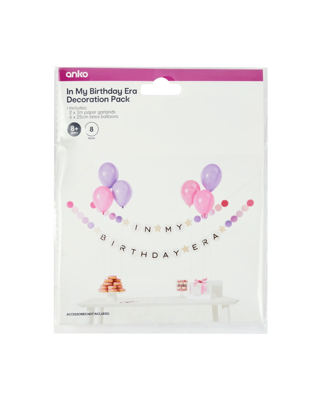 7 8 Piece In My Birthday Era Decoration Pack, 7 of 7