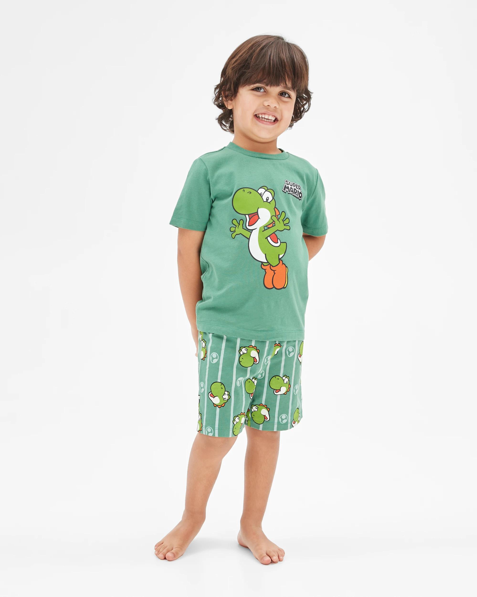 5 Super Mario Australian Cotton Younger Boys Pyjama Set 2 Pack MULTI, 5 of 8
