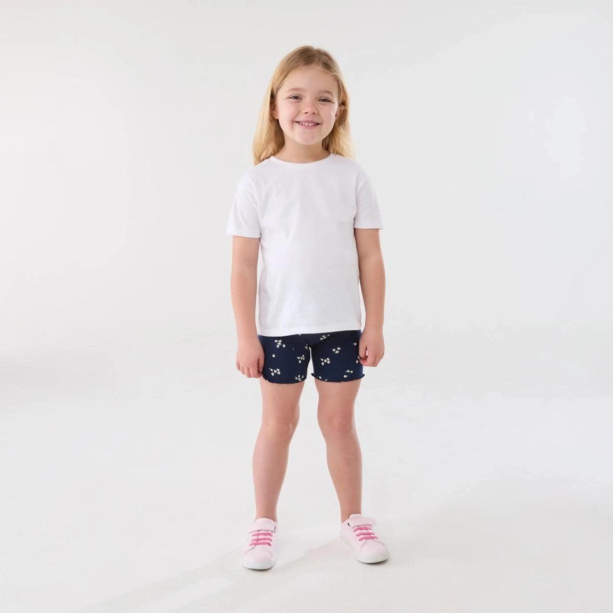 4 Printed Rib Bike Shorts FLORAL DITZY NAVY, 4 of 5