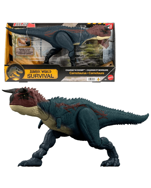 Jurassic World Survival Charge 'N Chomp Carnotaurus Dinosaur Fi