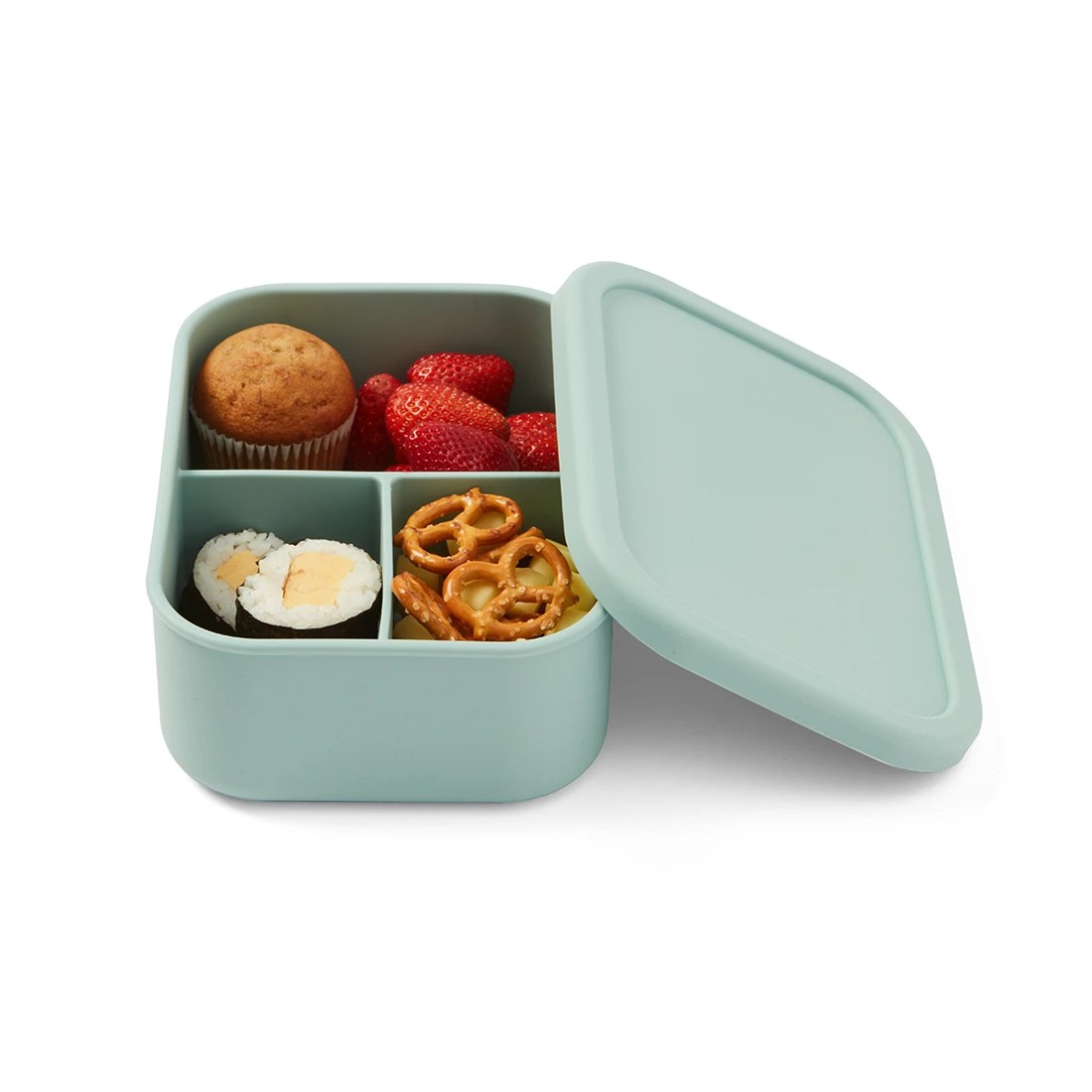 2 Sage Silicone Bento Lunch Box, 2 of 8
