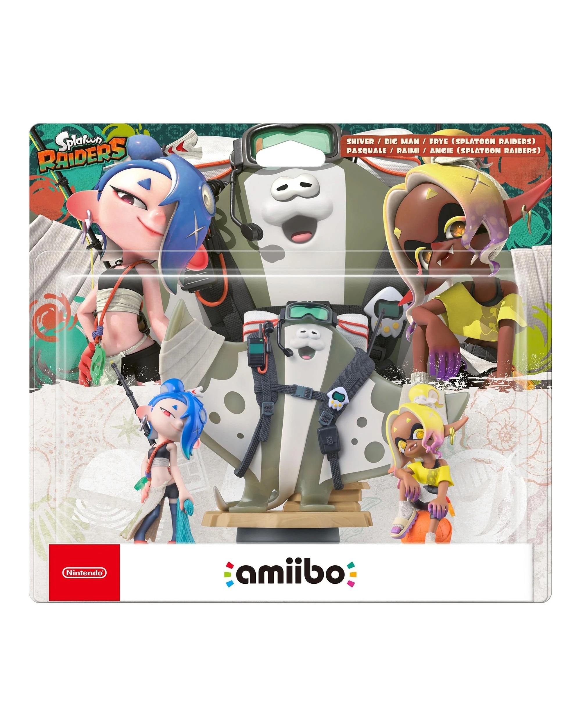 1 Nintendo Deep Cut Set: Shiver, Frye and Big Man Amiibo - Splatoon Raiders, 1 of 5
