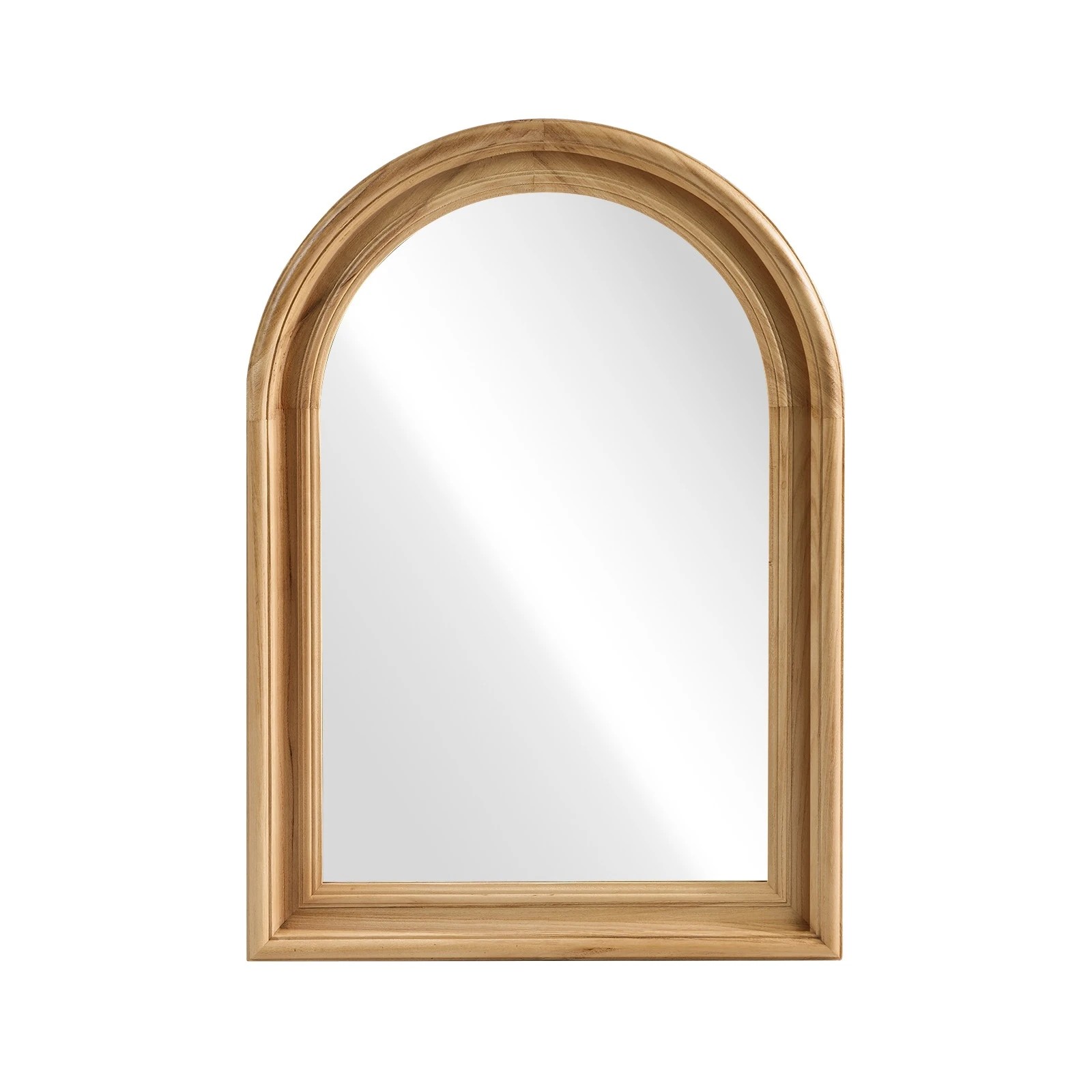 1 Oikiture Arched Wall Mirror 85x60cm - Natural, 1 of 9
