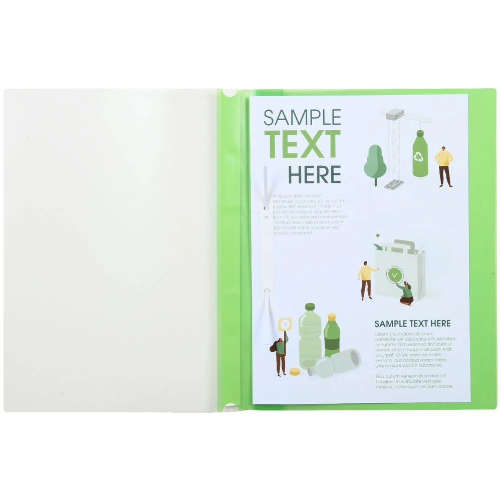 3 J.Burrows A4 Flat File Lime, 3 of 3