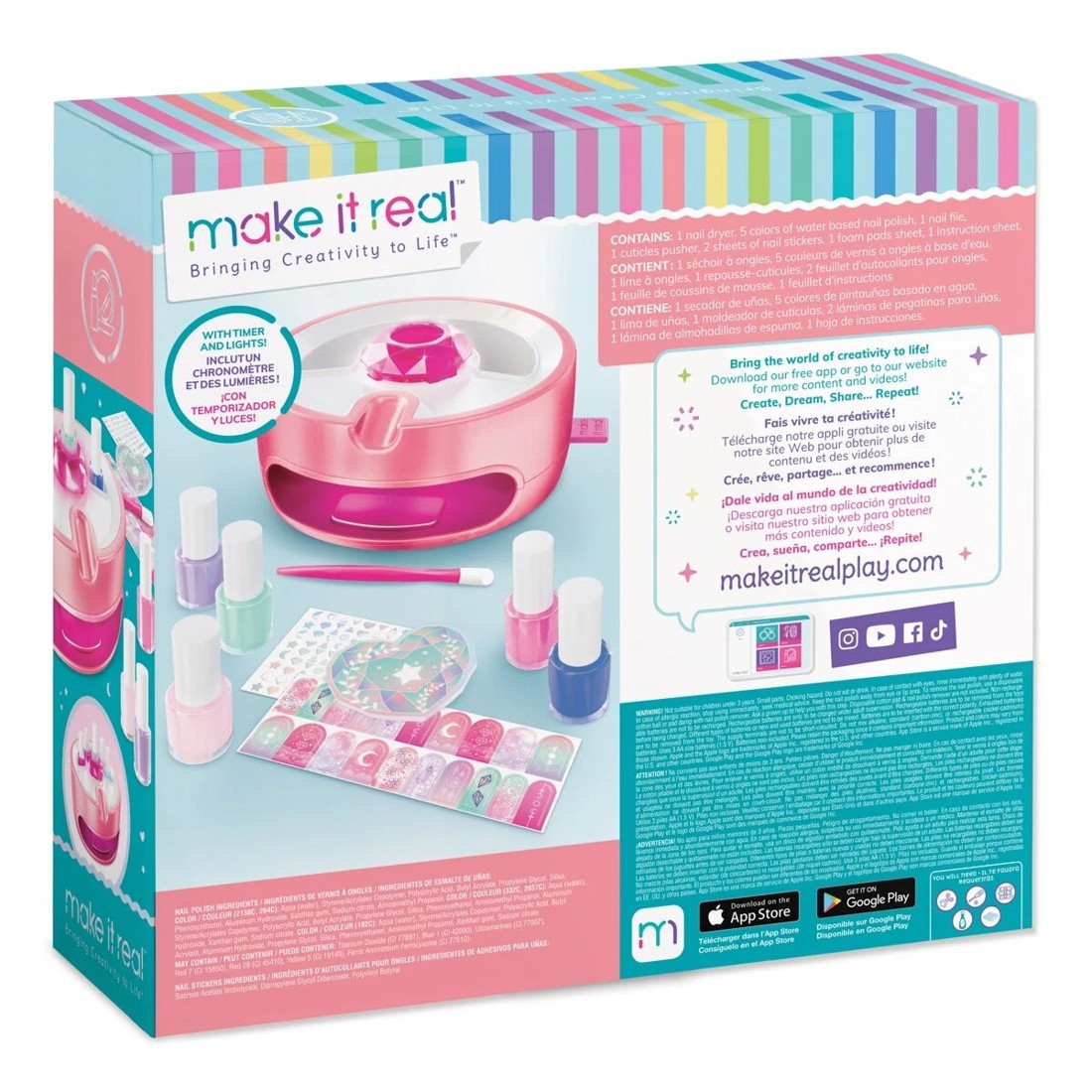 7 12 Piece Make It Real Light Magic Nail Dryer Set, 7 of 7