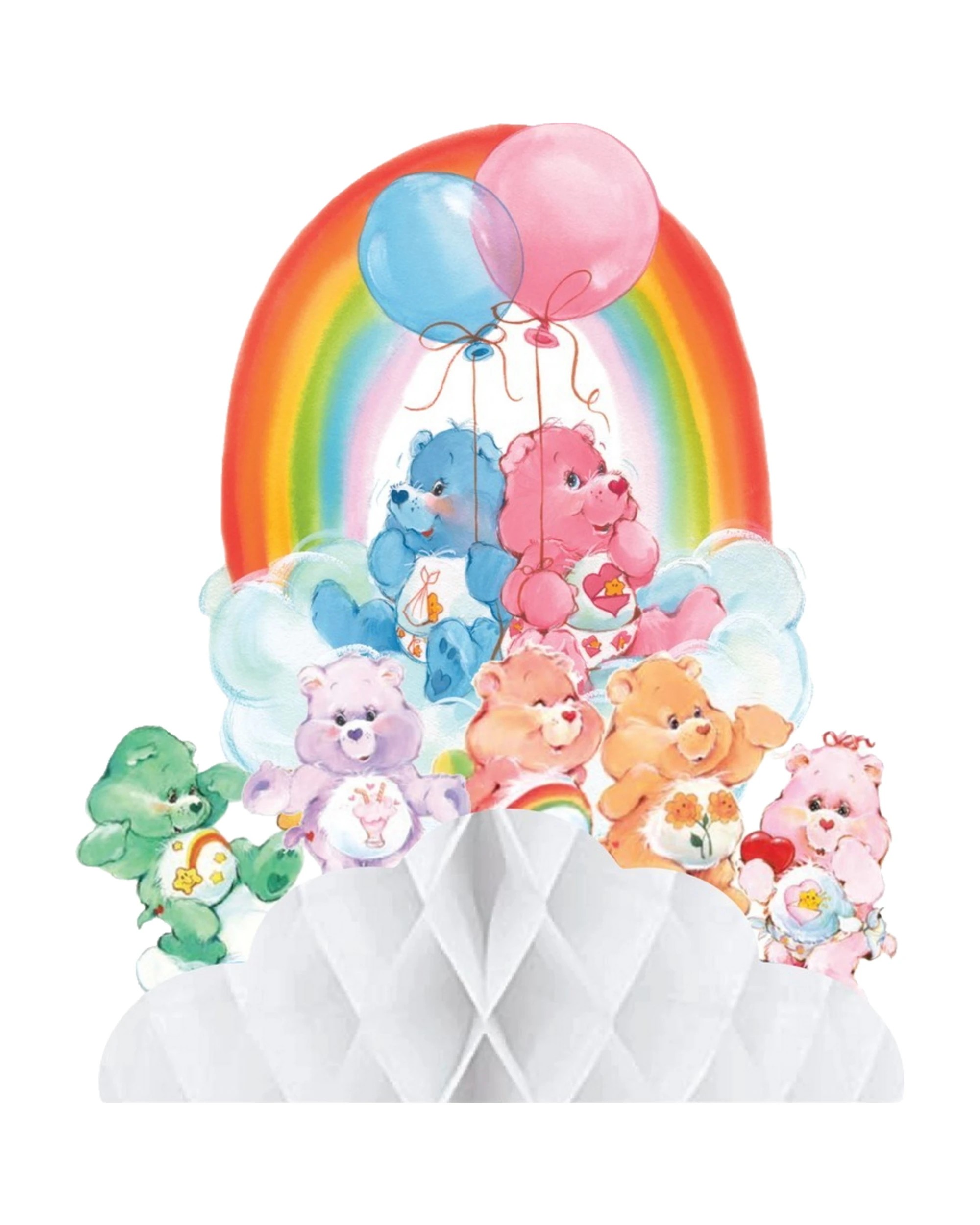 1 Amscan Inc. Care Bears Honeycomb Centrepiece - Multi, 1 of 1