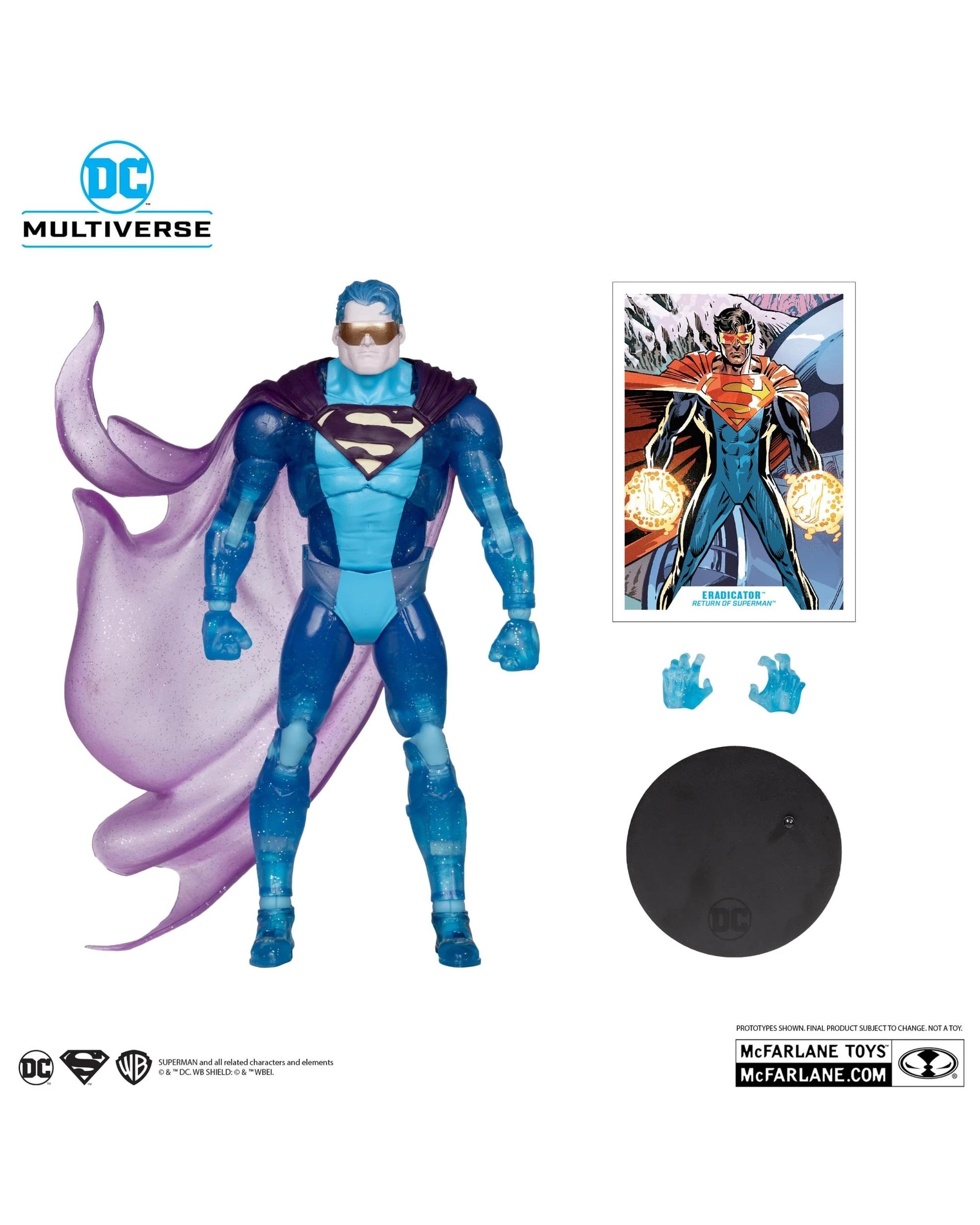 2 DC Multiverse Return of Superman Eradicator Platinum Edition 7 inch Action Figure, 2 of 6