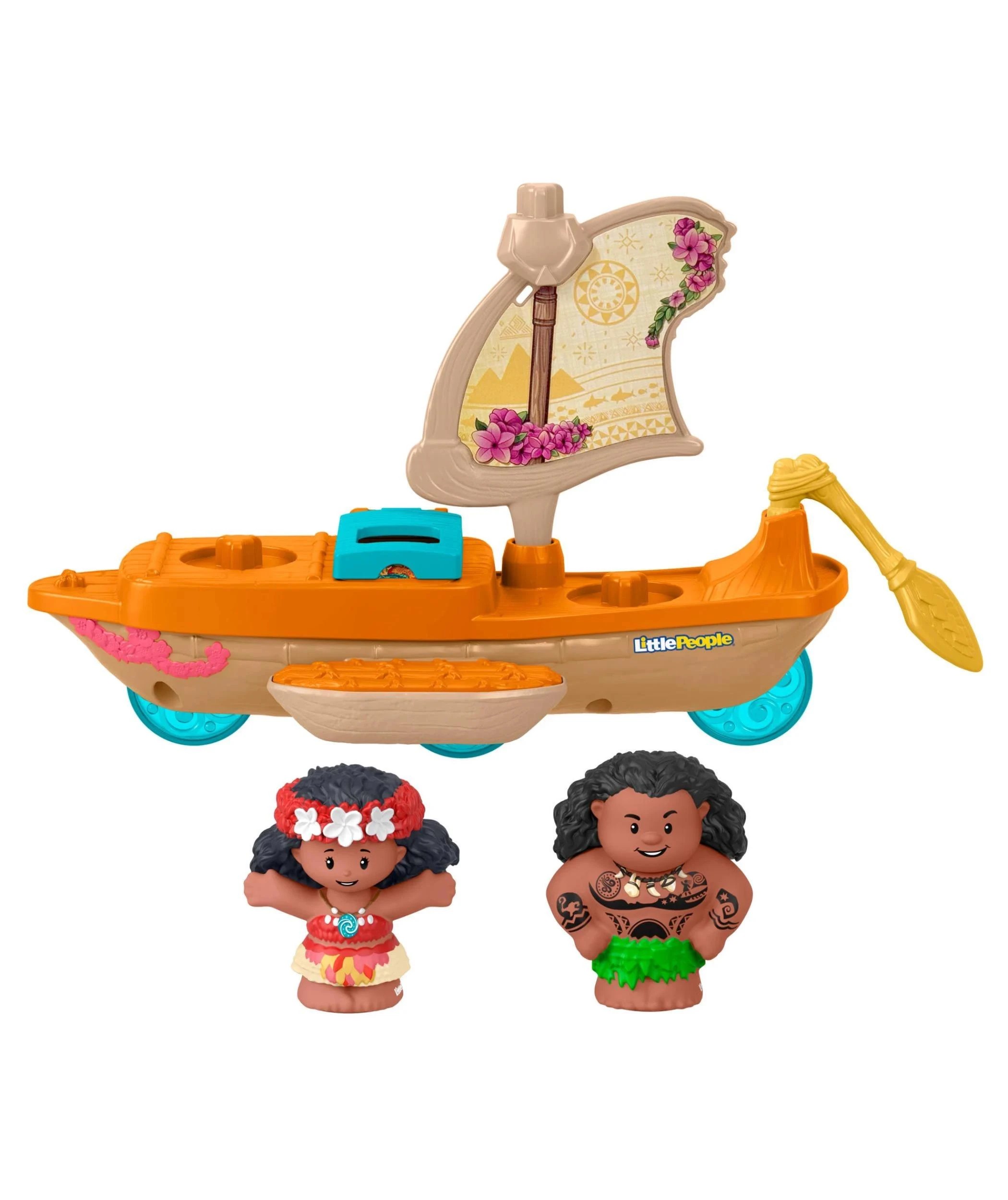 2 Fisher - Price Little People Disney Princess Moana & Maui’s Canoe Playset - Multi, 2 of 6