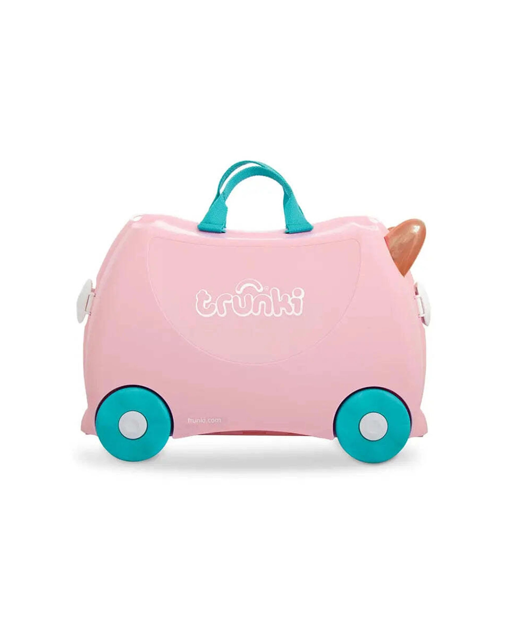 3 Trunki Flossi The Flamingo Ride on Suitcase Carry On Bag - Pink, 3 of 5
