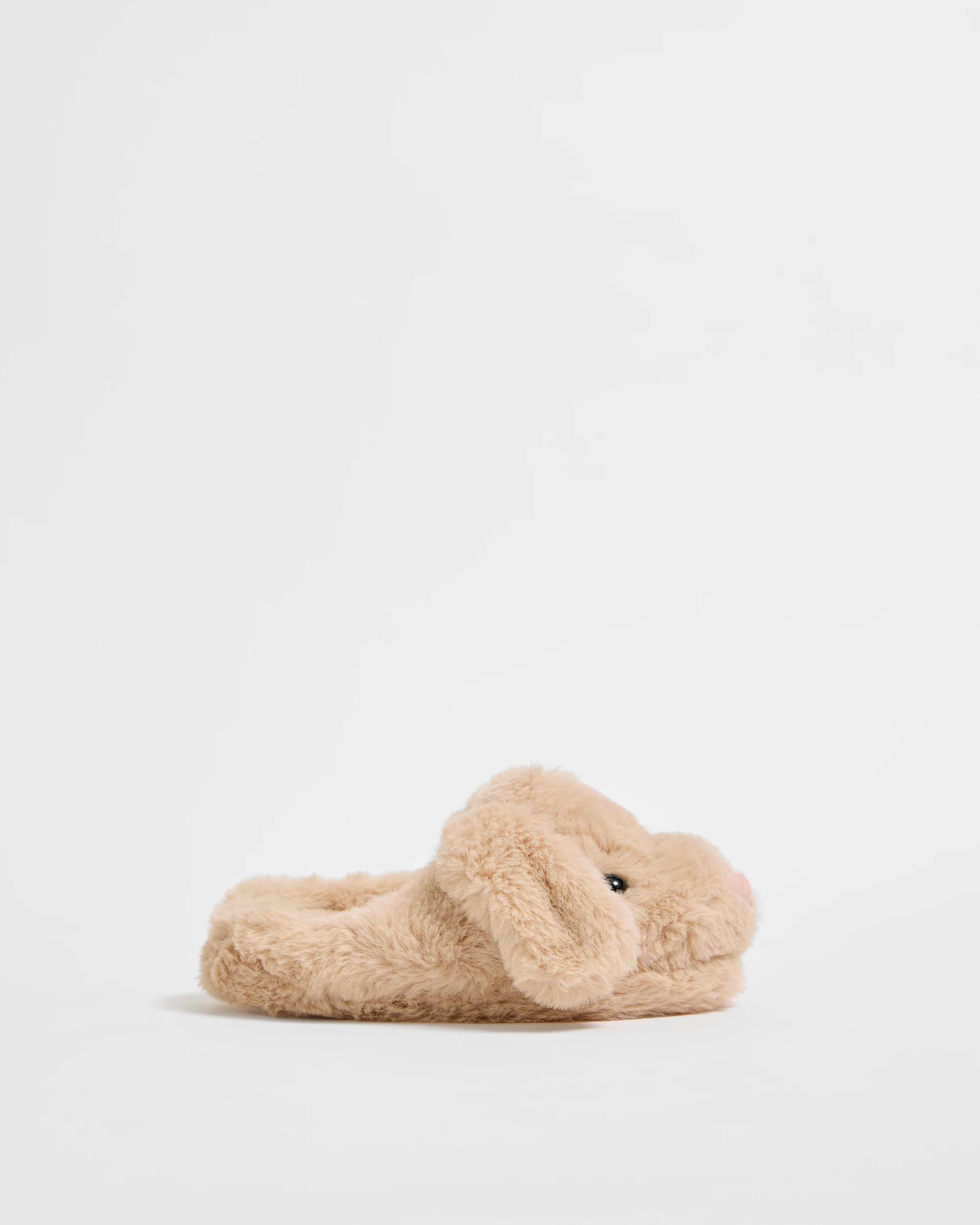 1 Target Kids Novelty Dog Slipper Boots BROWN, 1 of 3