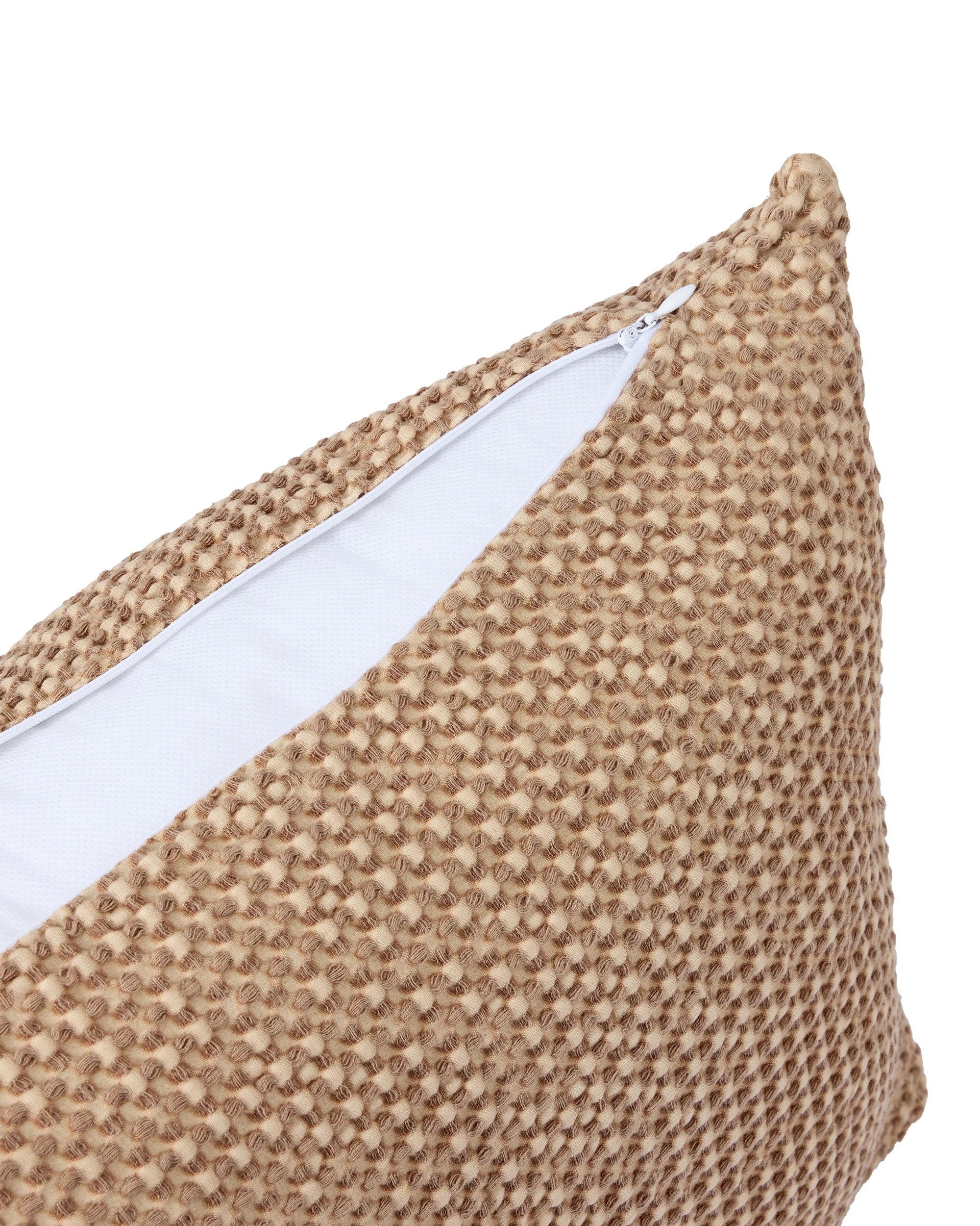 4 Waffle Cushion - Tan, 4 of 4