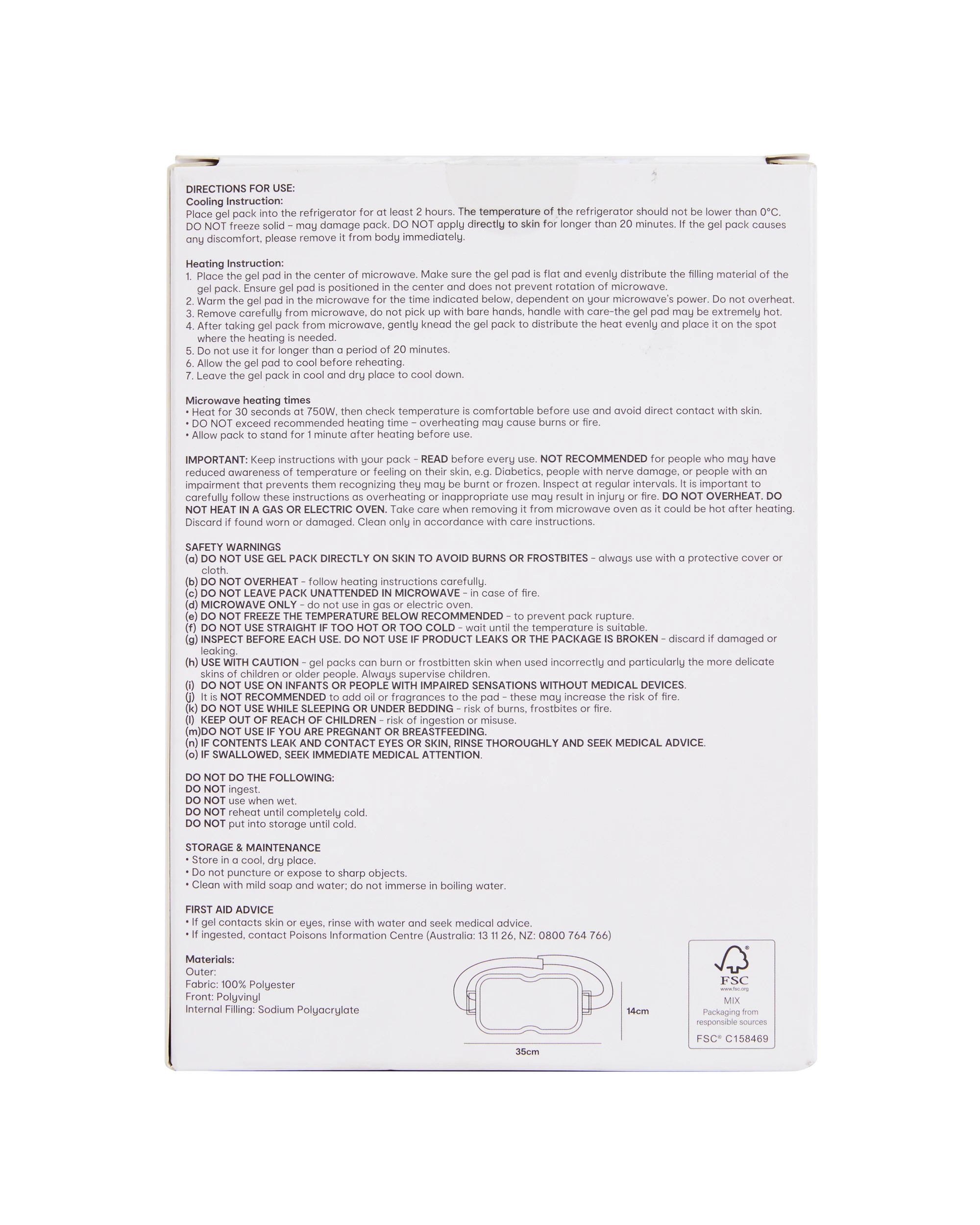 6 OXX Essentials Hot and Cold Gel Pack, 6 of 6